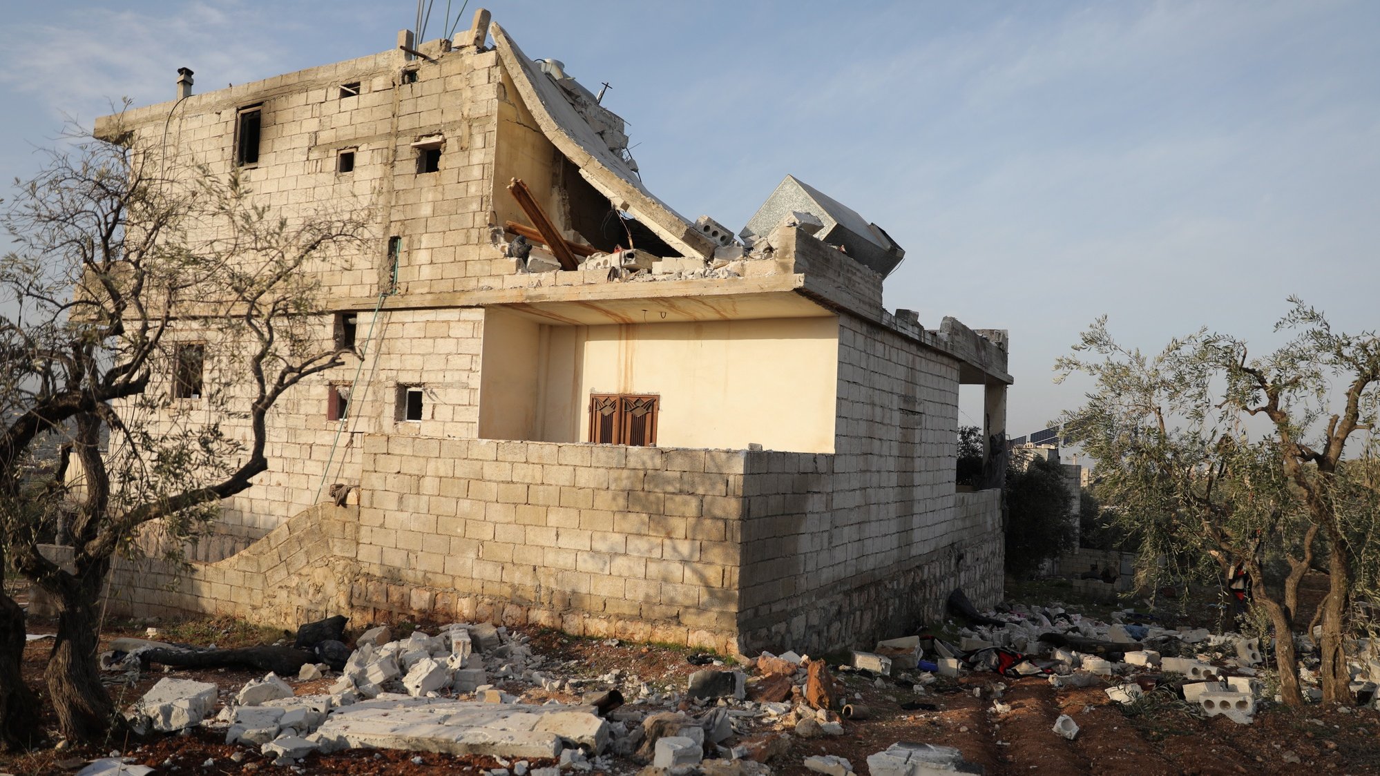 Edifício danificado na Síria