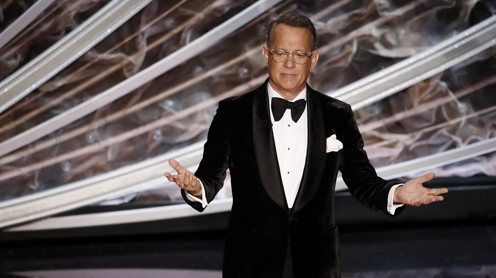 Tom Hanks na 92.ª cerimónia dos Óscares.