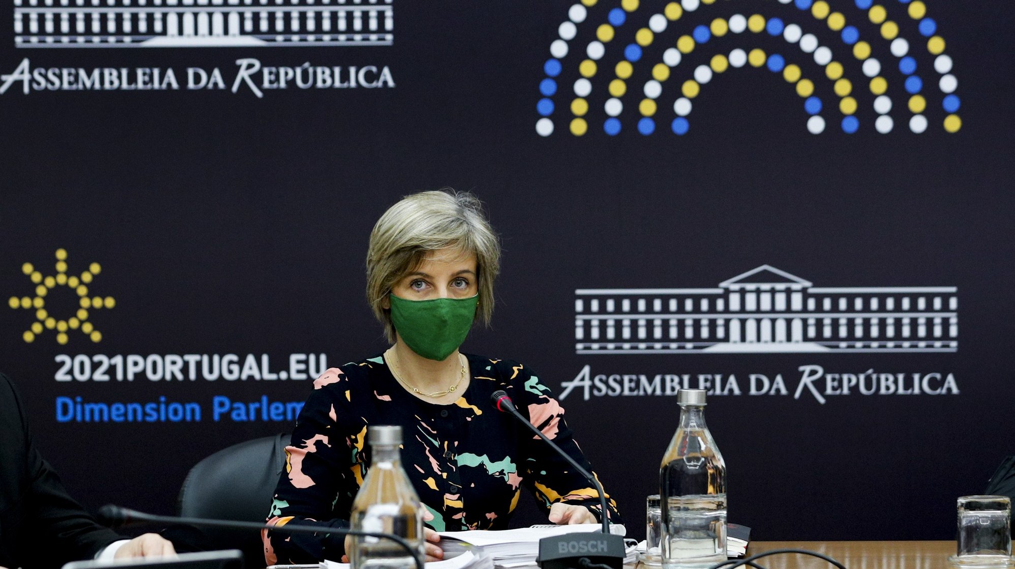 A ministra da Saúde, Marta Temido, durante a sua audição perante a Comissão de Saúde, na Assembleia da República, em Lisboa, 10 de fevereiro de 2021. ANTÓNIO COTRIM/LUSA