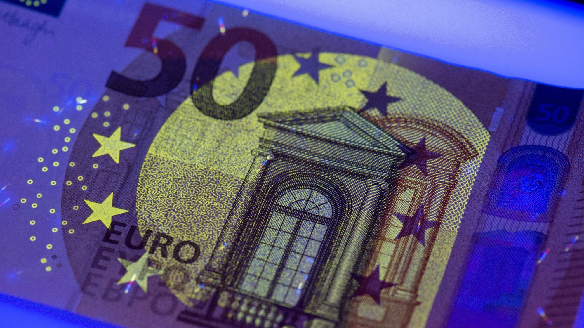 Apresentação da nova note de 50 Euros no Bundesbank em Frankfurt, Alemanha. BORIS ROESSLER/LUSA