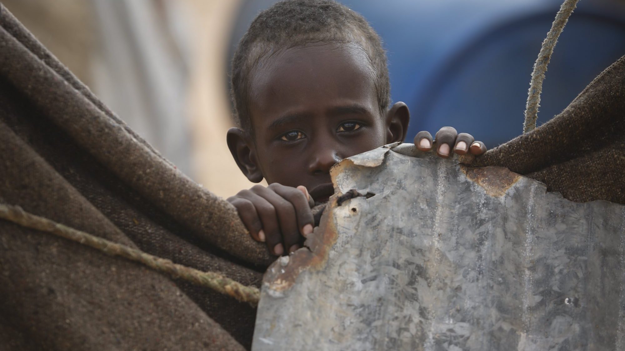 Uma criança pequena na Somália