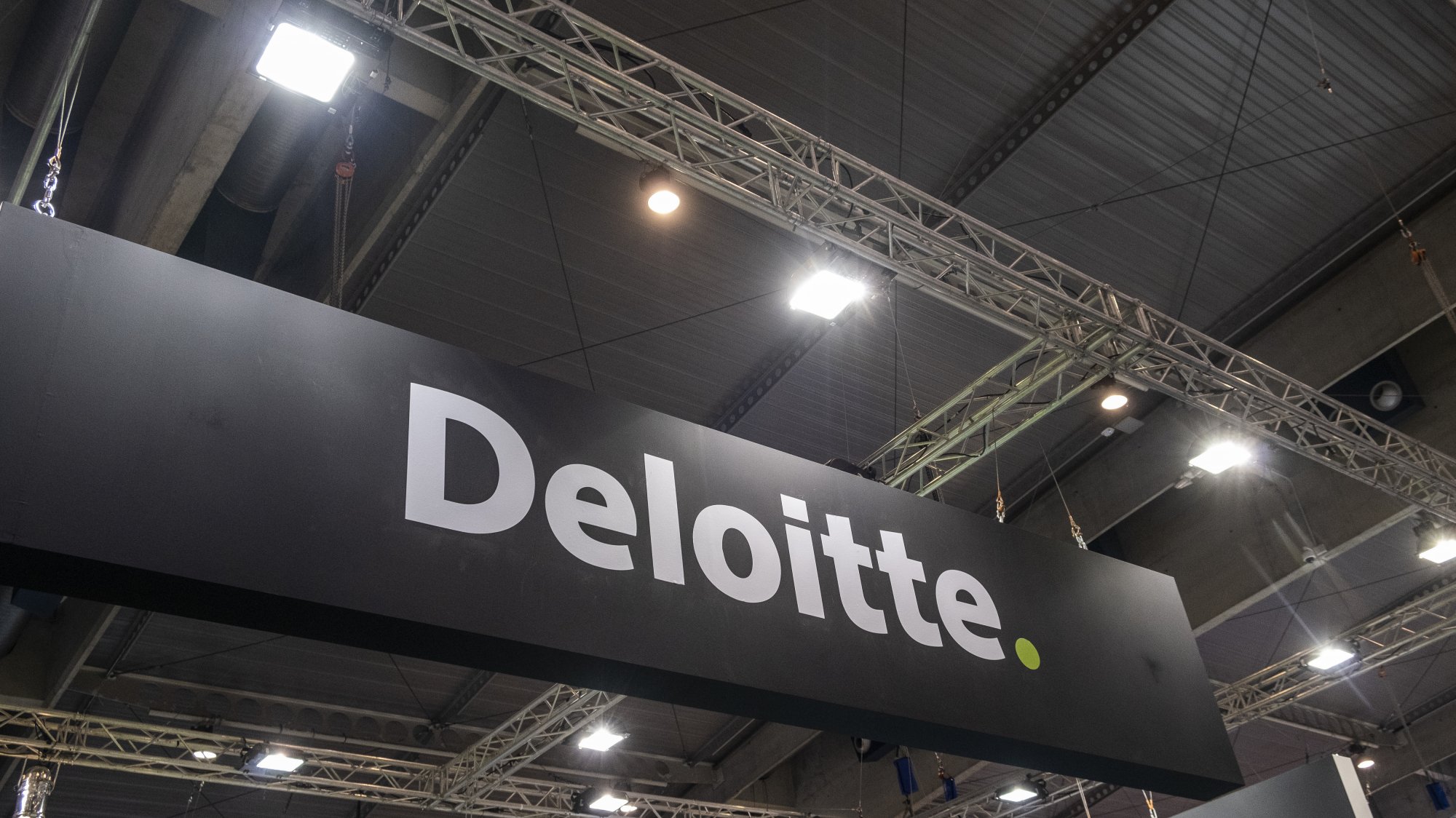 O logotipo da Deloitte