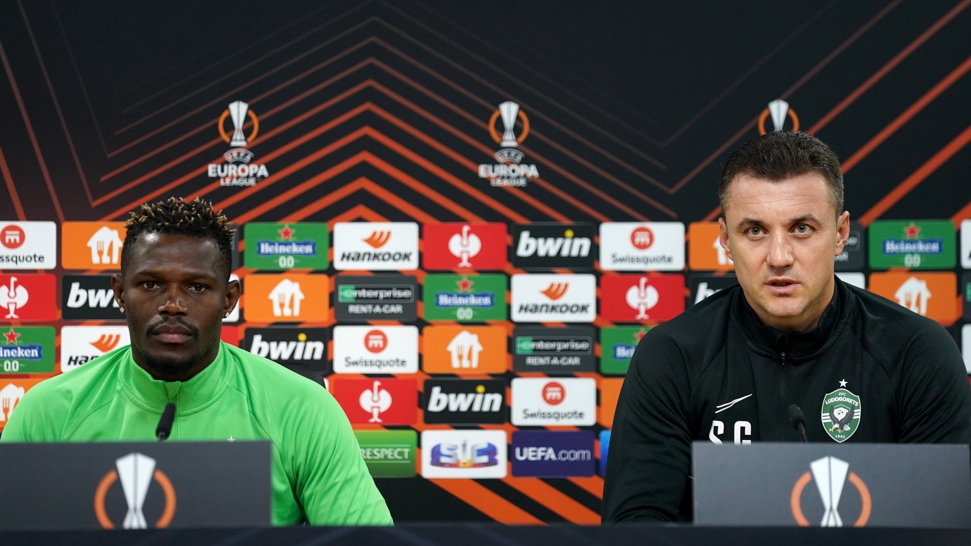 Ludogorets conferência de imprensa no âmbito da liga europa