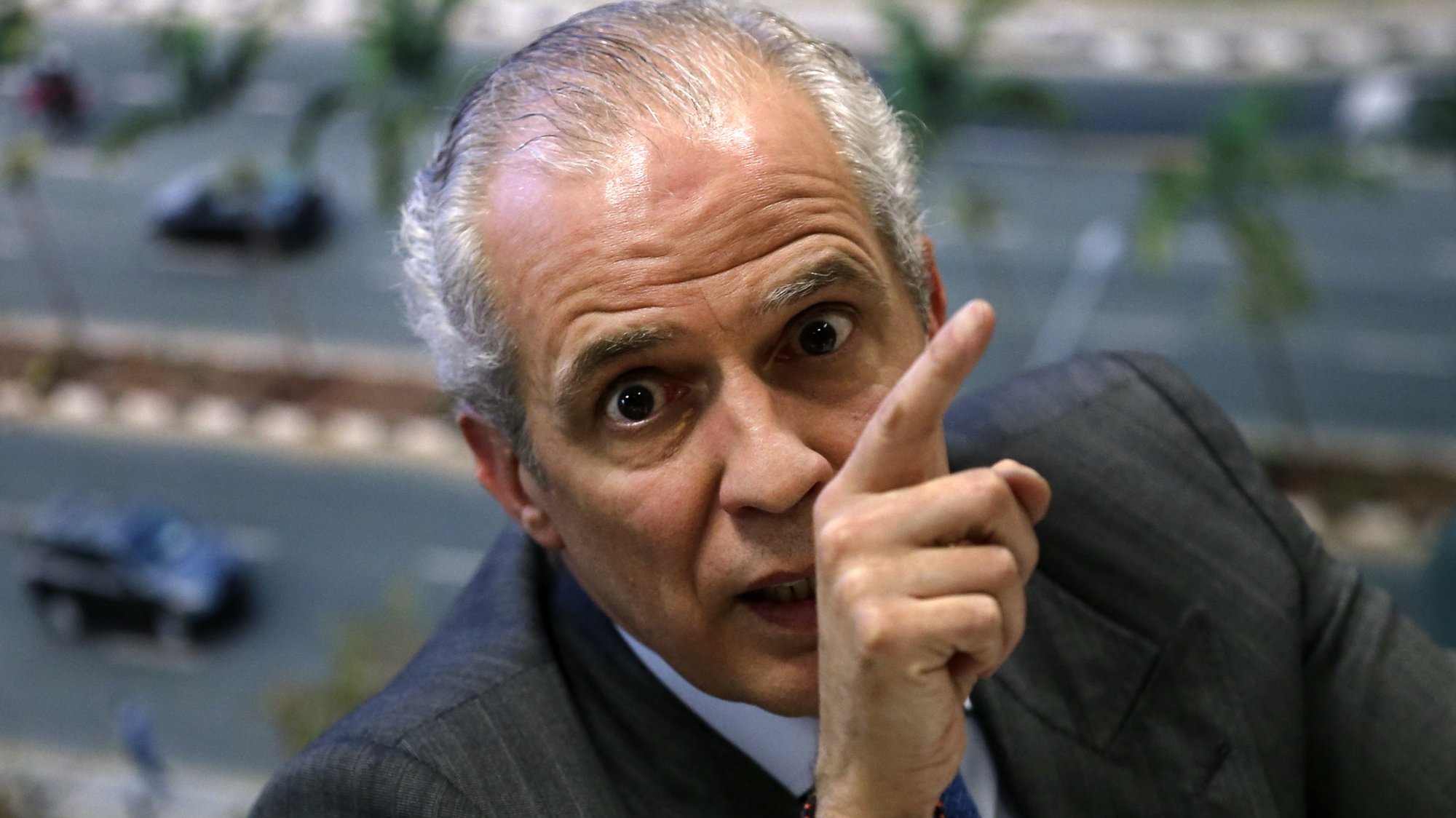 Gonçalo Moura Martins, CEO do Grupo Mota-Engil, durante a apresentação dos resultados anuais da empresa relativo a 2013,  Oeiras, 31 de  março de 2014.  MANUEL DE ALMEIDA / LUSA