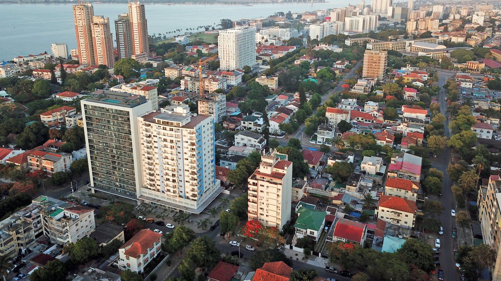 Fotografia aérea sobre a cidade de Maputo, Moçambique, 12 de dezembro de 2019. ANTÓNIO SILVA/LUSA