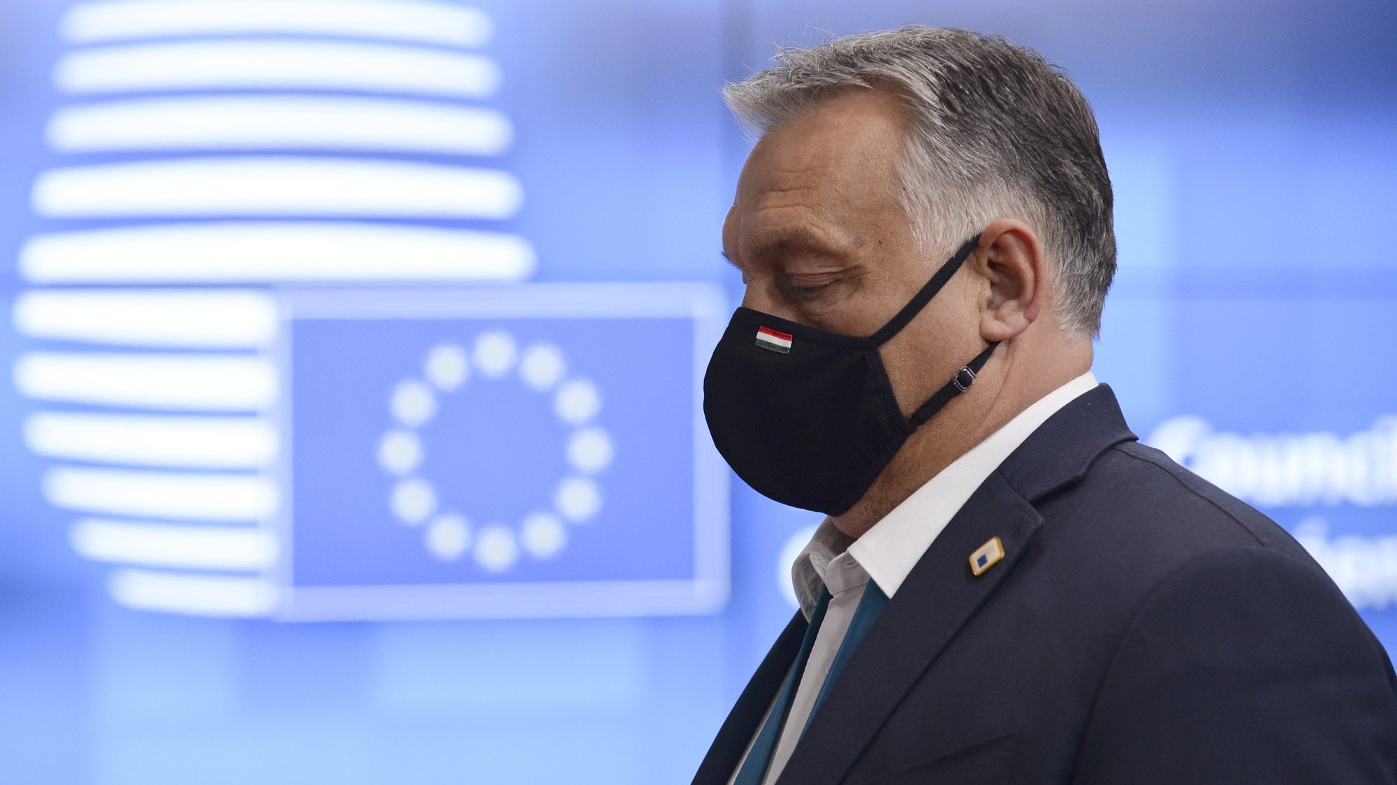 epa08750067 Hungary&#039;s Prime Minister Viktor Orban attends the European Union leaders face-to-face summit in Brussels, Belgium, 16 October 2020.  EPA/JOHANNA GERON / POOL