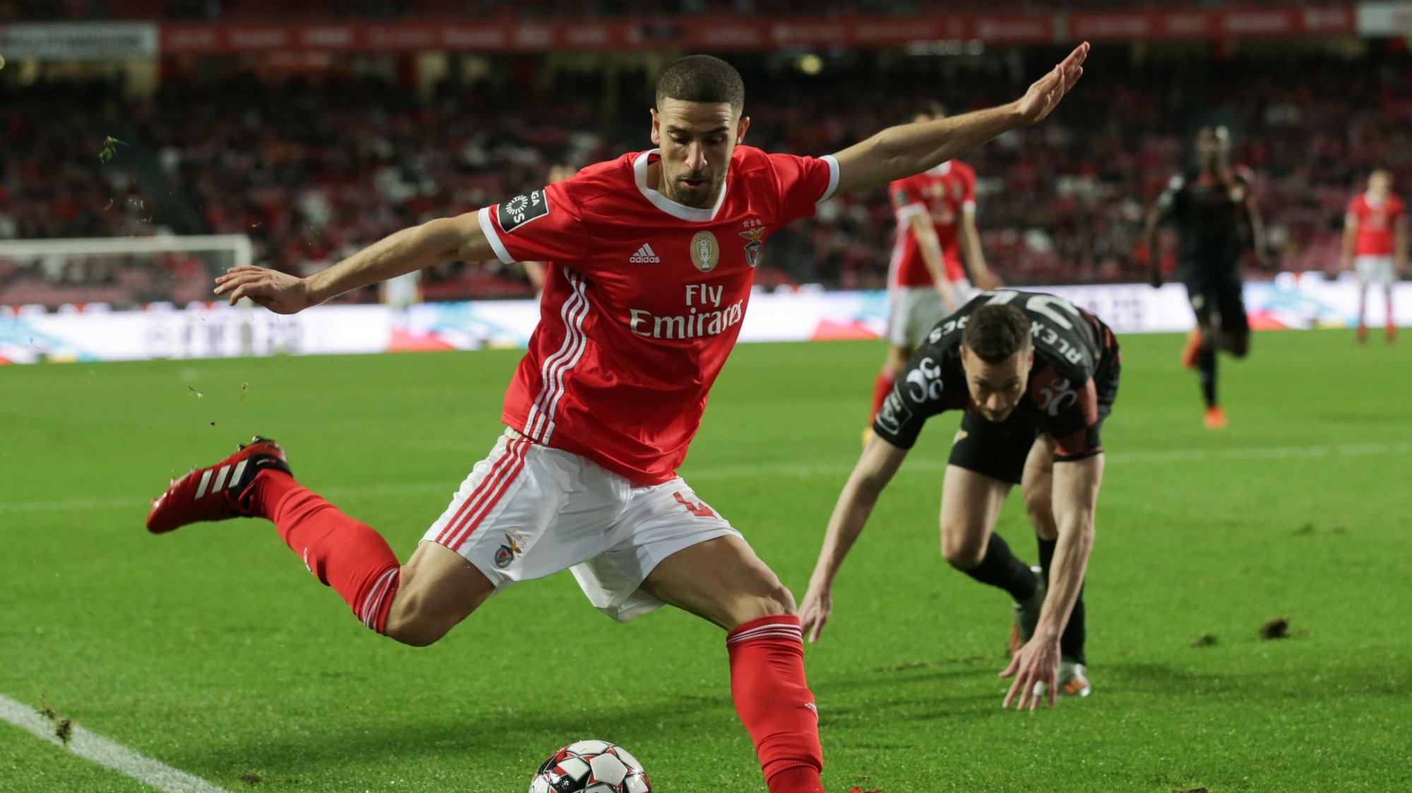 SL Benfica&#039;s player Adel Taarabt in action during their first league soccer match against Moreirense held at the Luz stadium in Lisbon, Portugal, 02nd March 2020. TIAGO PETINGA/LUSA