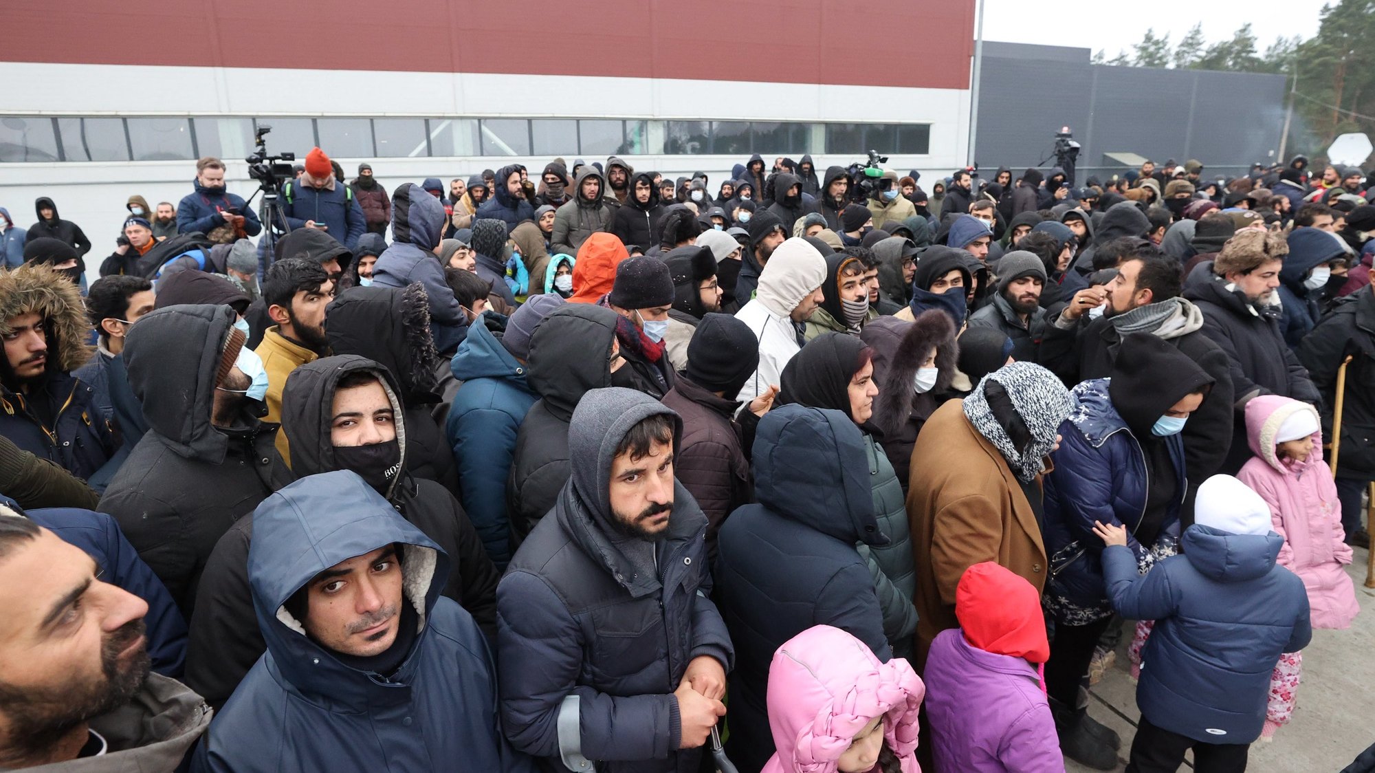 Crise migratória na fronteira da Bielorrússia.