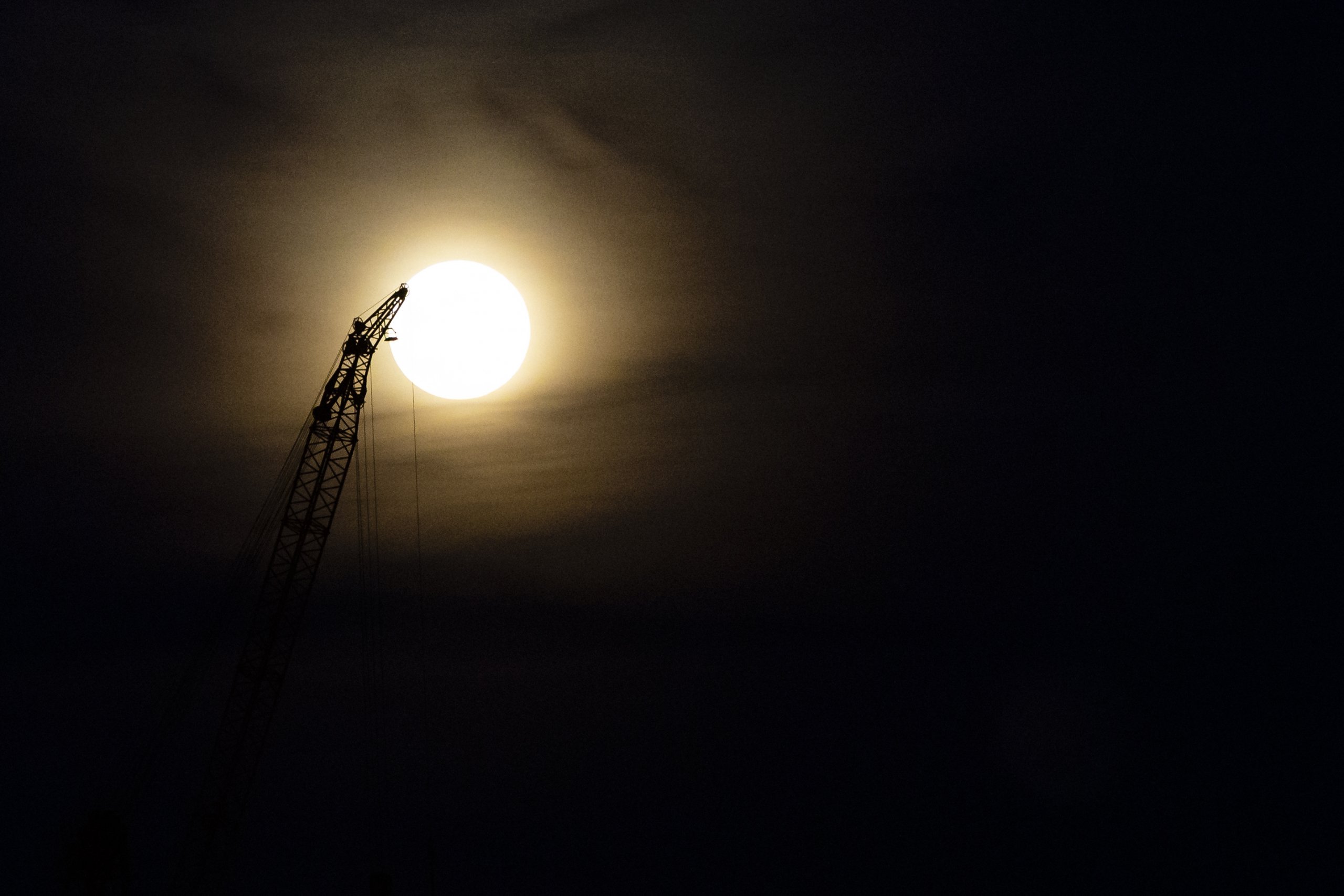 Full moon in Kiel