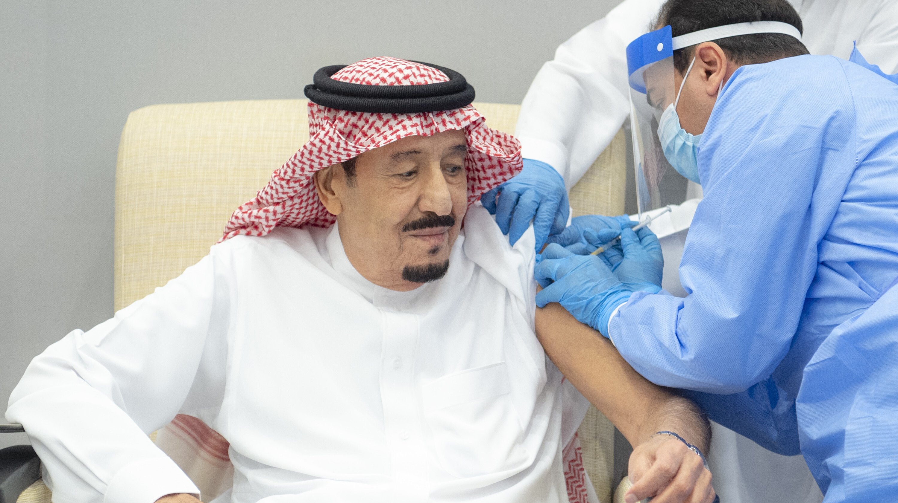 King of Saudi Arabia Salman vaccinated