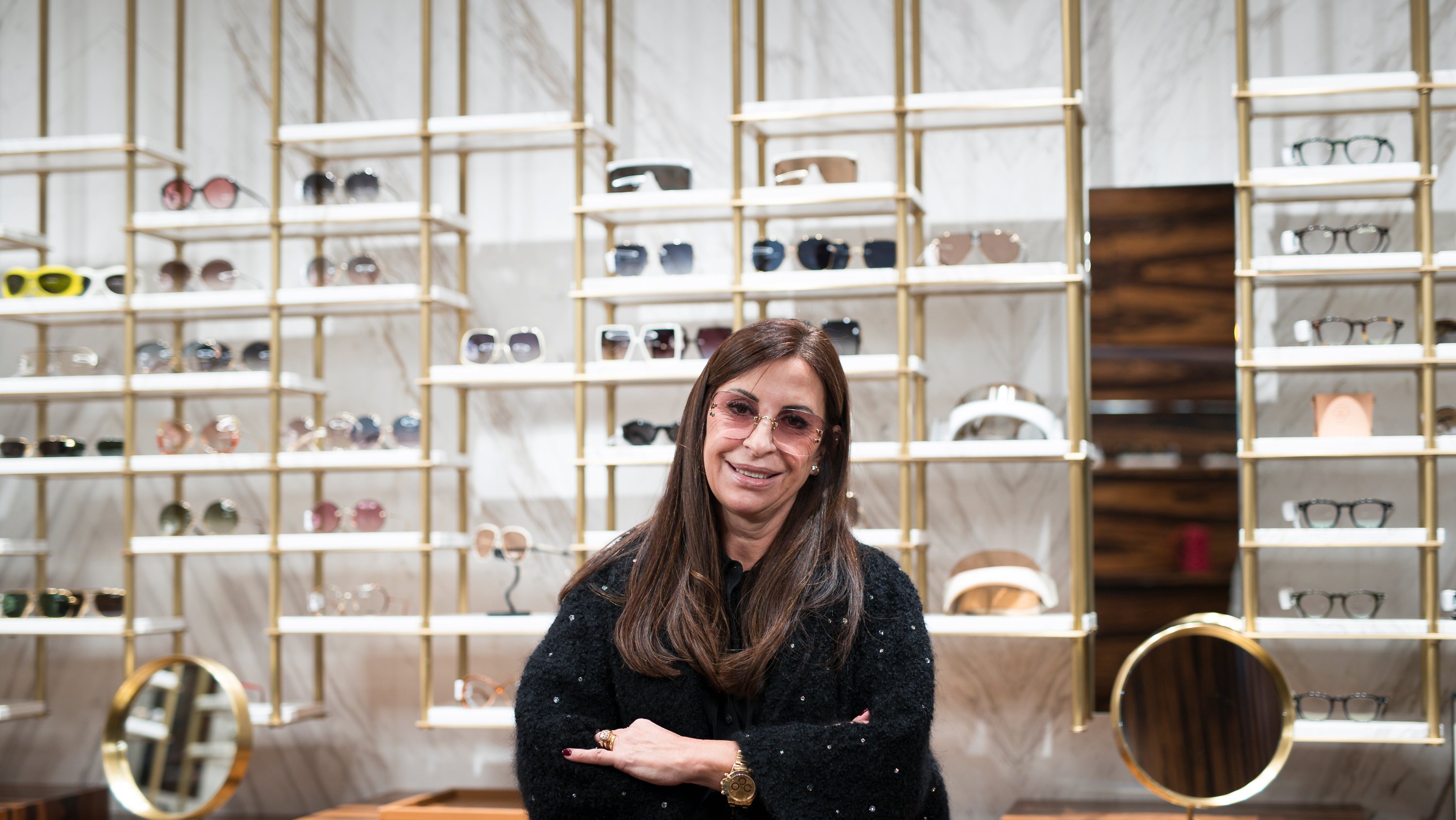 Reportagem na loja André Ópticas que faz 40 anos, e que conta a sua história através de 10 pares de óculos, escolhidos por uma das fundadoras da marca, Ana Leal. Lisboa, 22 de Novembro de 2021. FILIPE AMORIM/OBSERVADOR