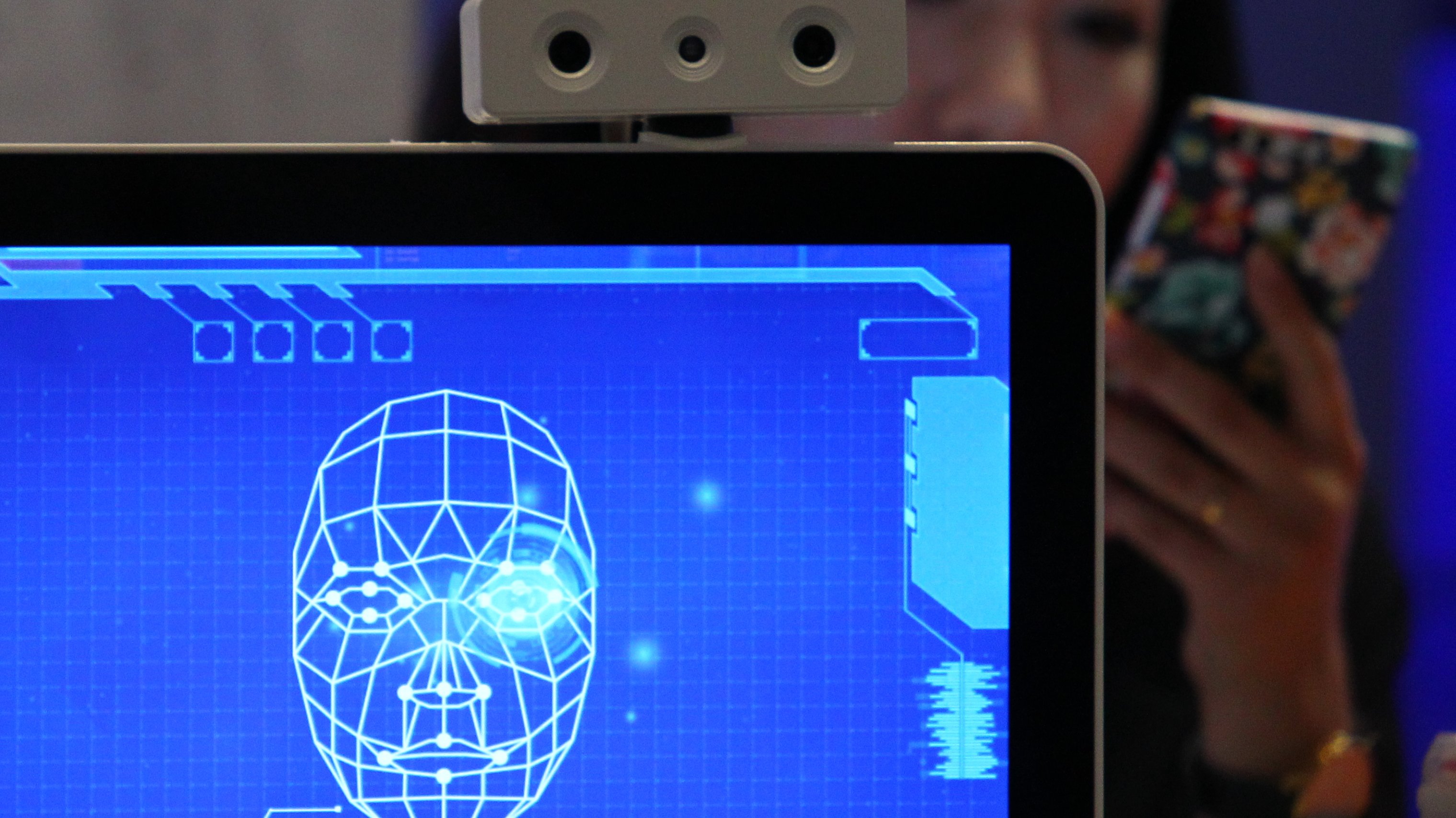 Um dispositivo de reconhecimento facial com inteligência artificial