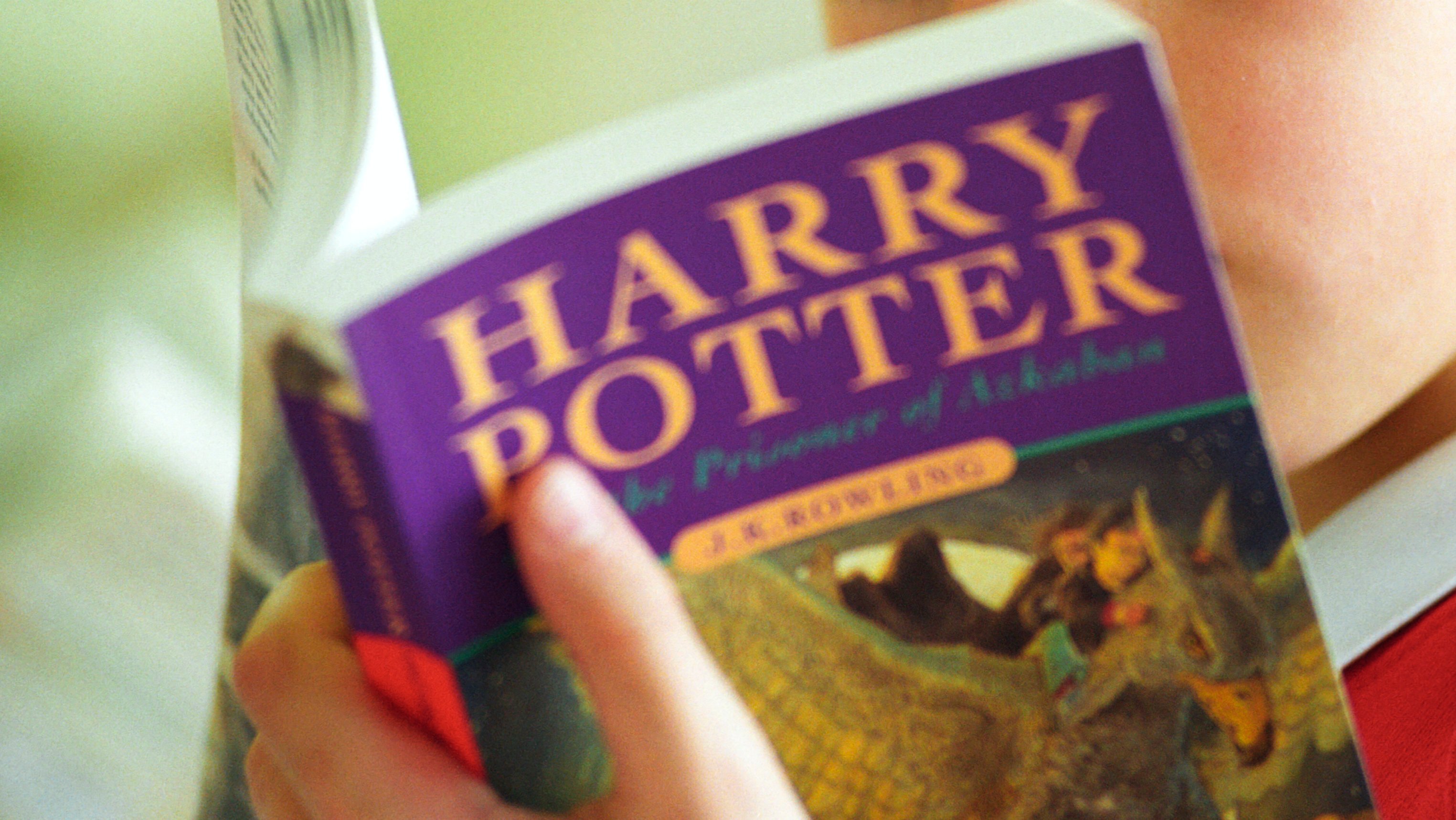 Boy Reading Harry Potter