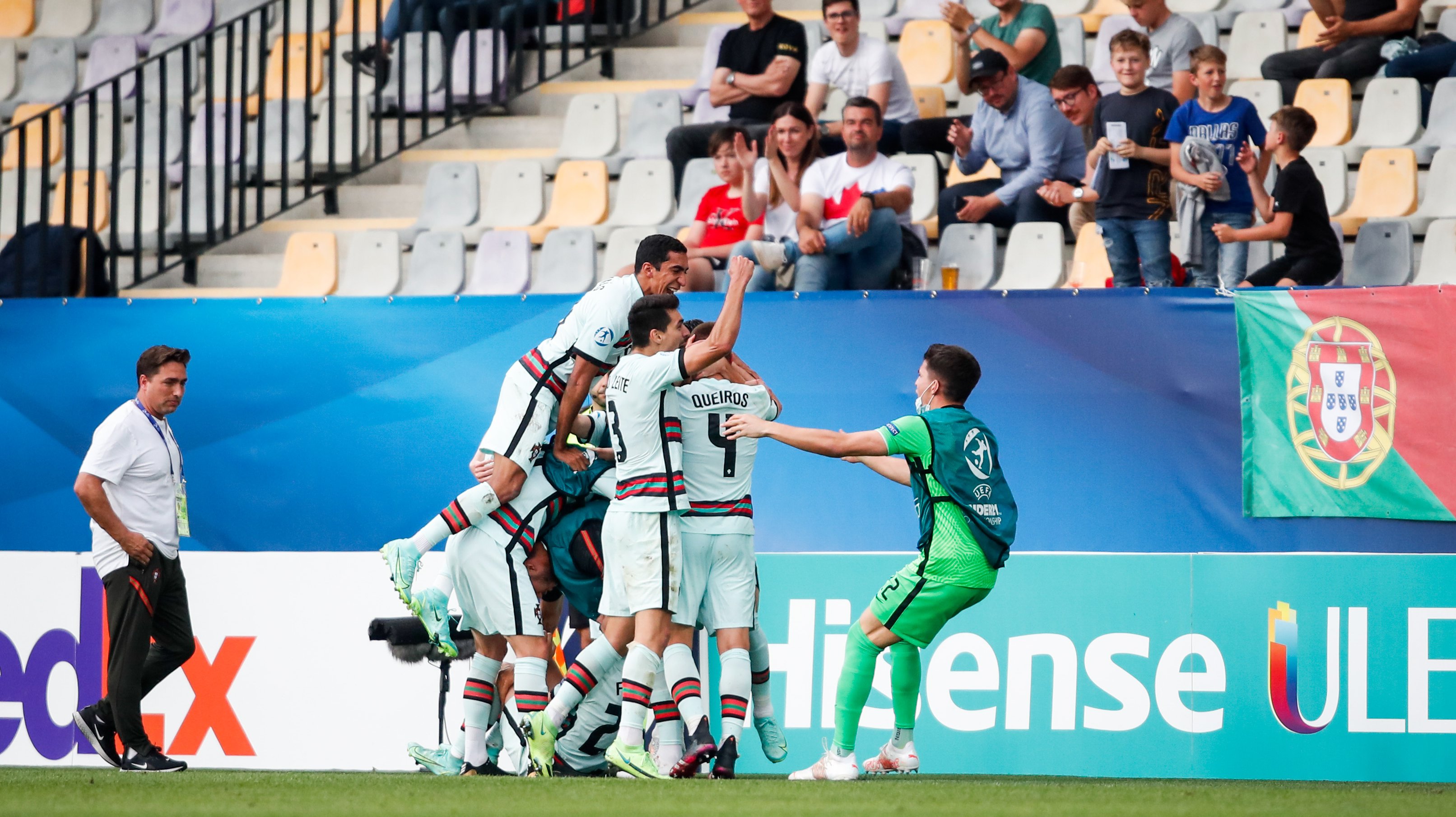 Portugal conseguiu chegar de novo à final do Europeu Sub-21 com Rui Jorge, depois da derrota em 2015 frente à Suécia