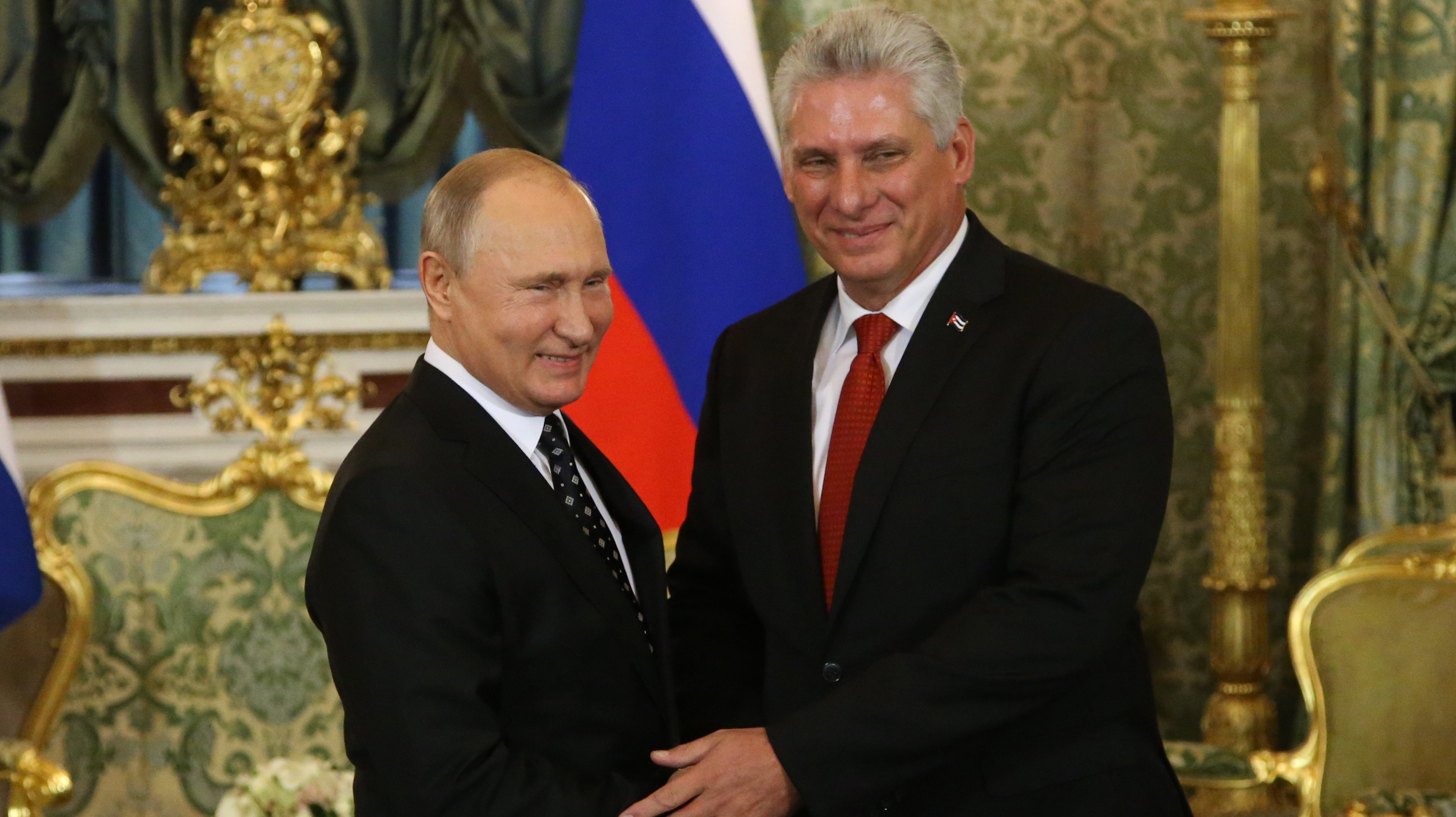 Russian President Vladimir Putin Receives Cuban President Miguel Diaz-Canel At The Kremlin