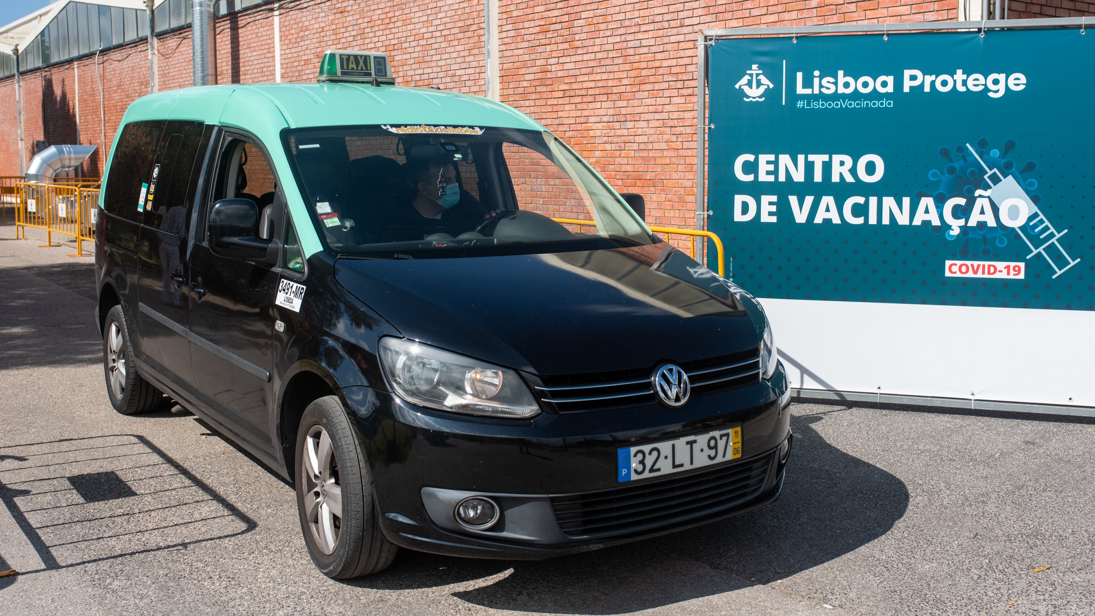Táxi em Portugal durante a pandemia da Covid-19