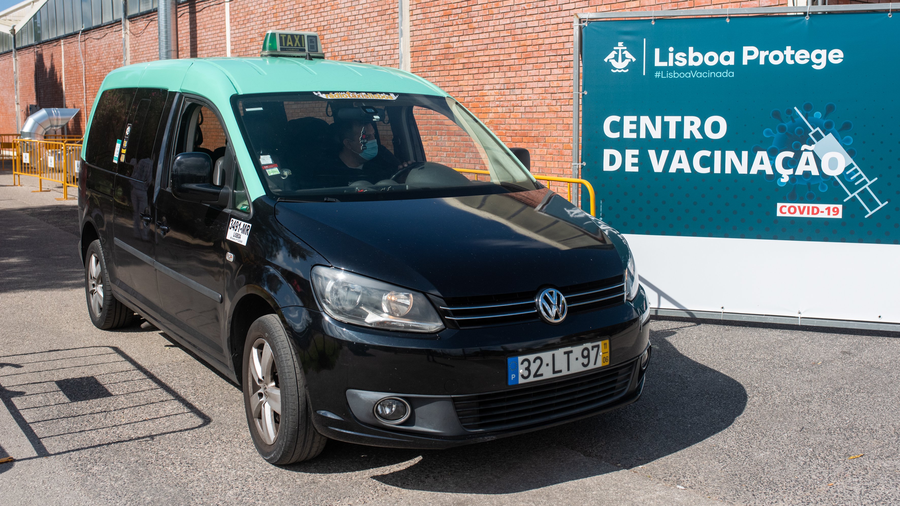 Táxi em Portugal durante a pandemia da Covid-19