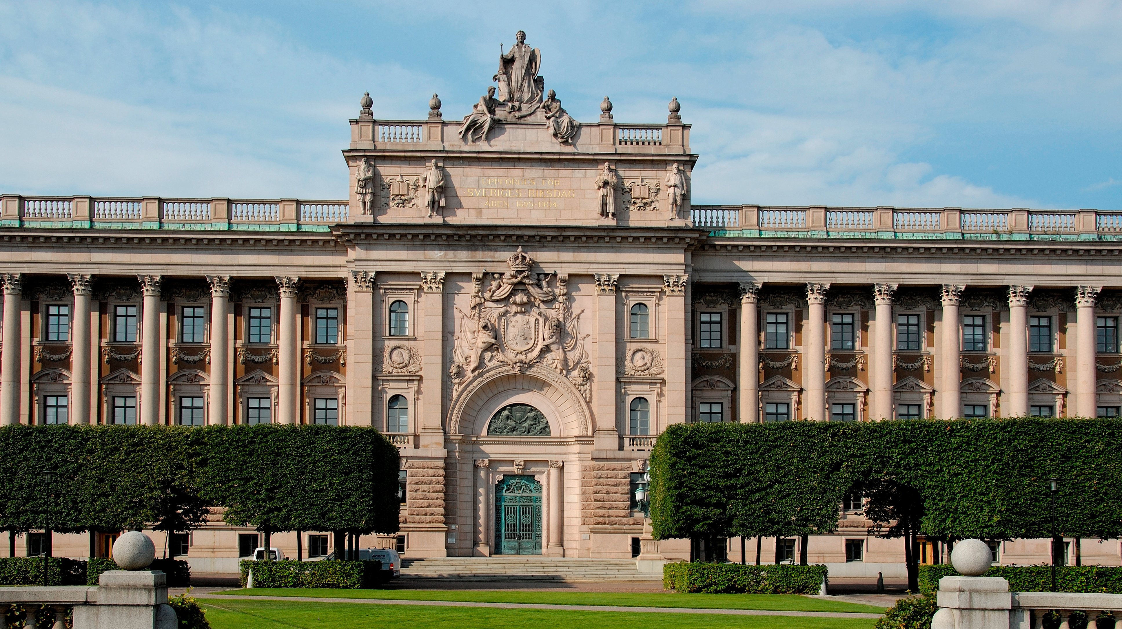 Riksdag building. seat of the Parliament of Sweden. Stockholm. Sweden. Scandinavia. Europe
