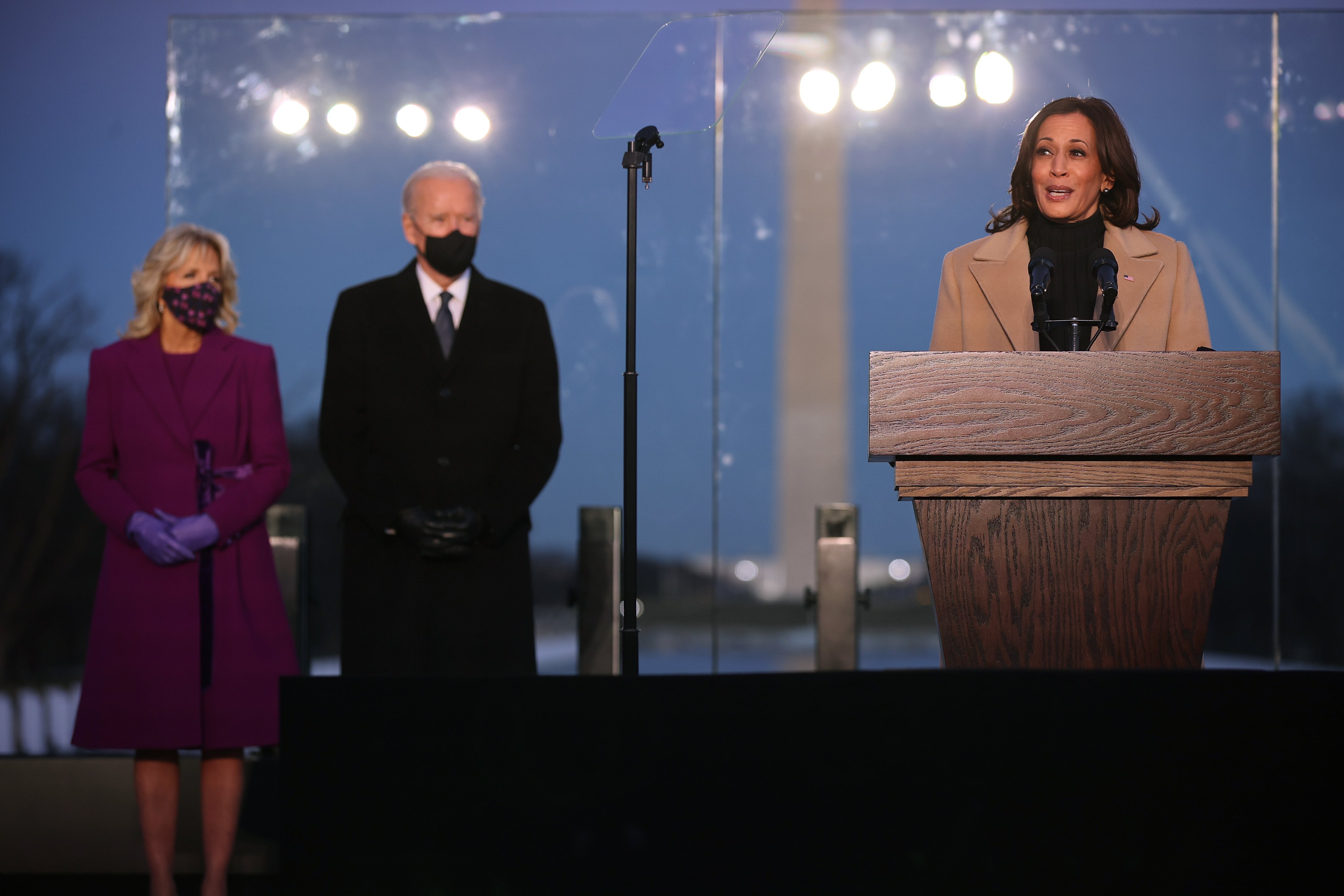 COVID-19 Memorial Service Held In Washington On The Eve Of Biden&#039;s Inauguration