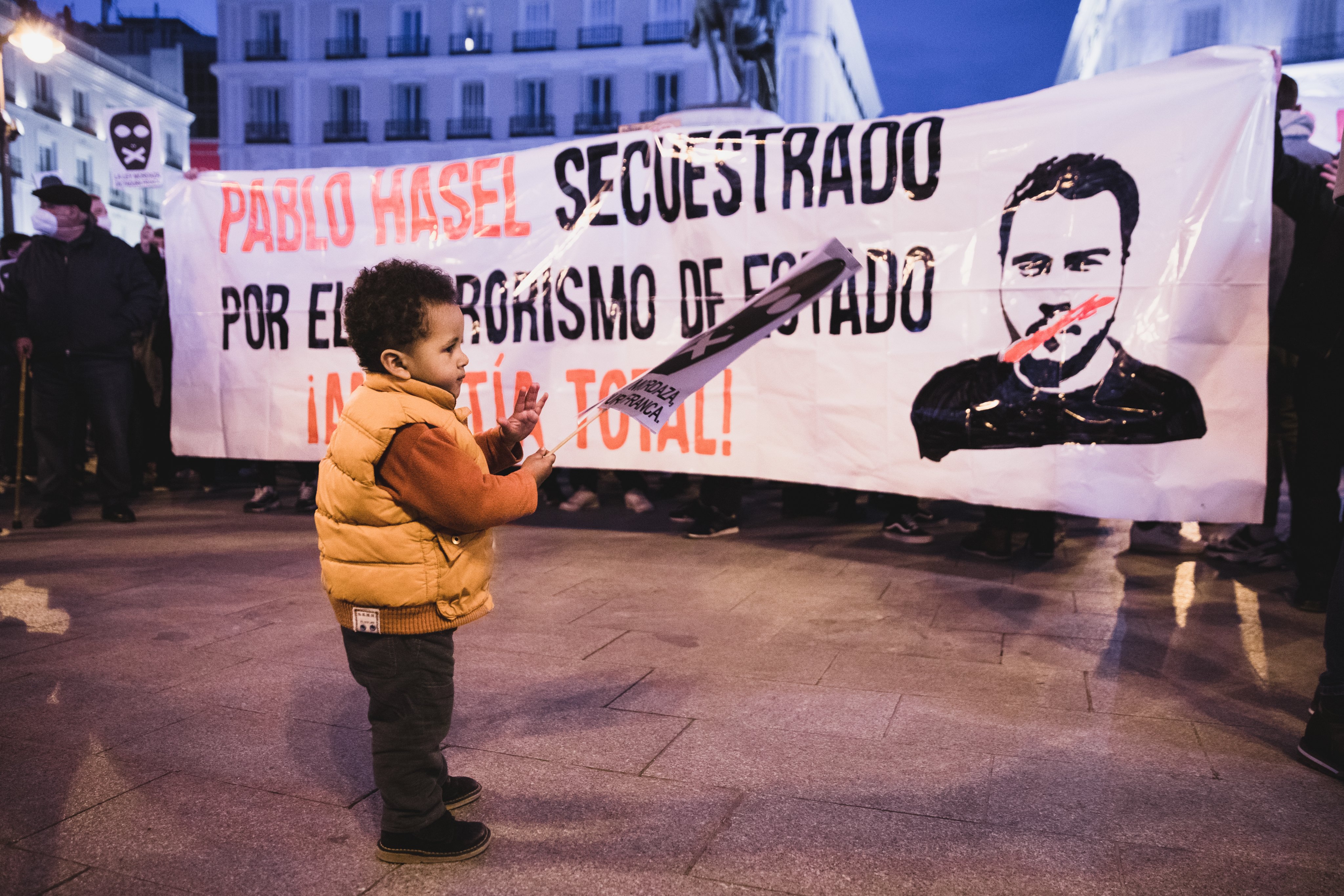 Protest Against The Sentence Of Catalan Rapper Pablo Hasel in Spain