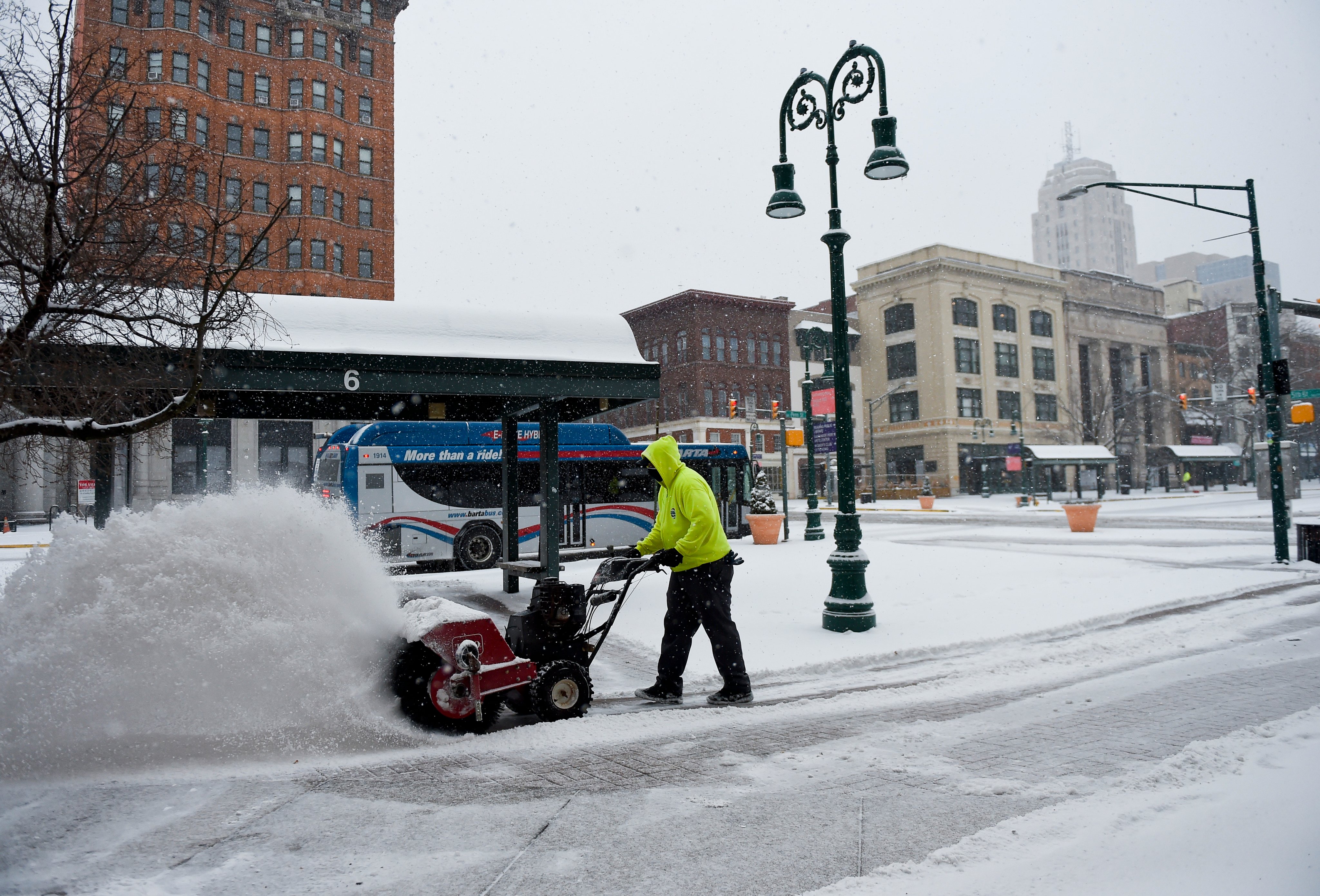 Winter Snow Storm Hits Pennsylvania