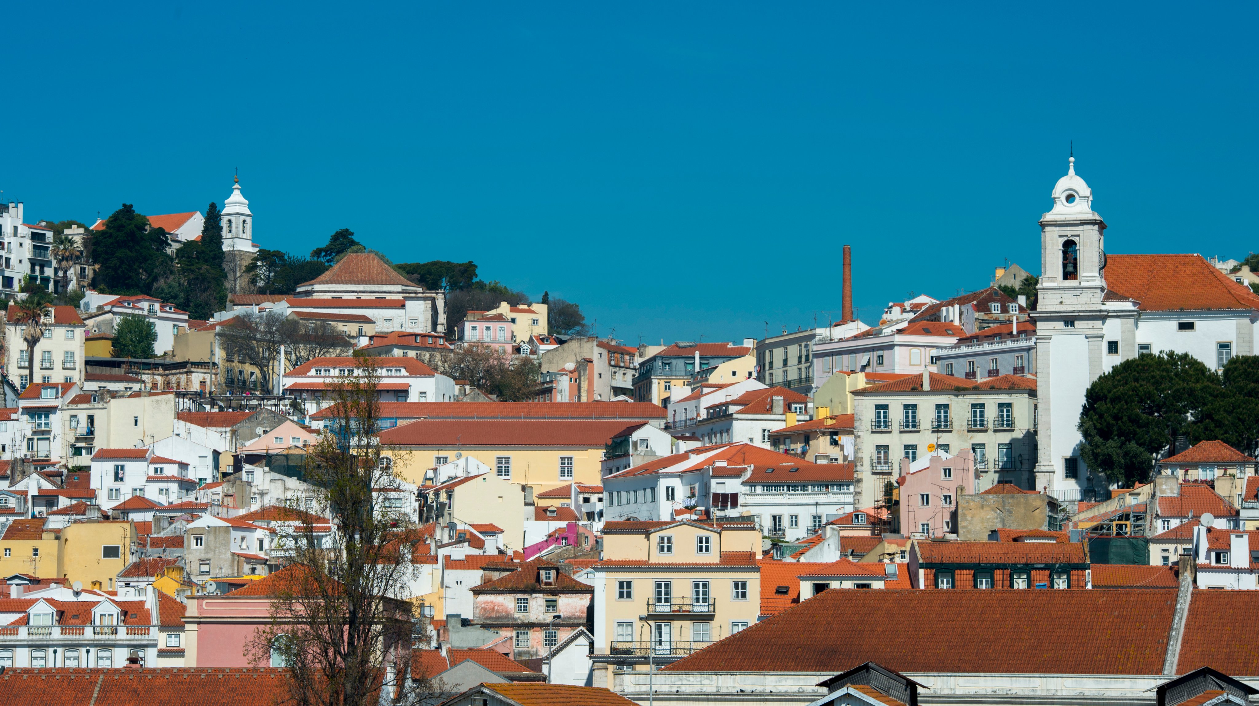 Uma vista da cidade de Lisboa