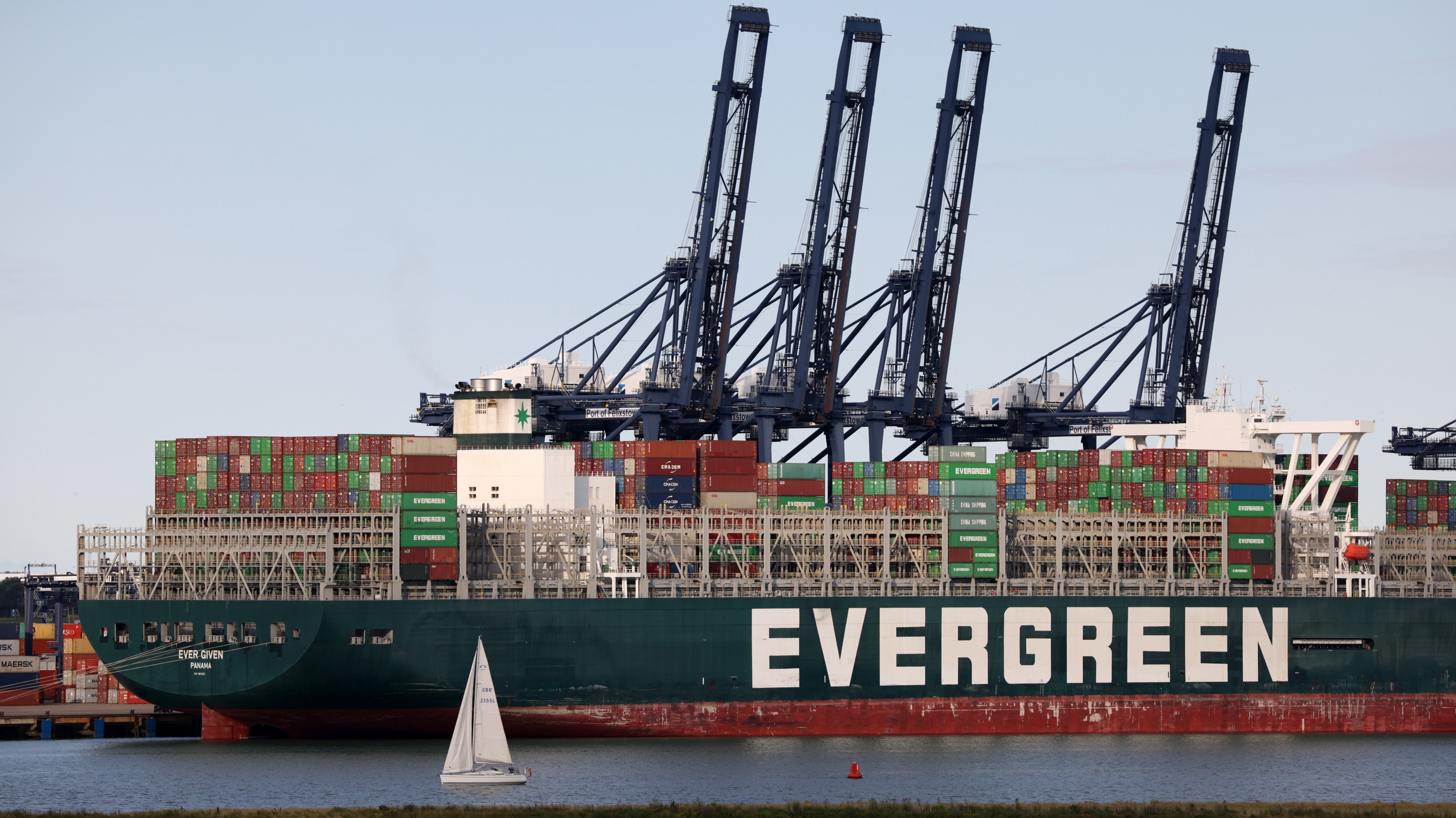 Ever Given, Ship Stuck In Suez, Arrives At Felixstowe Port