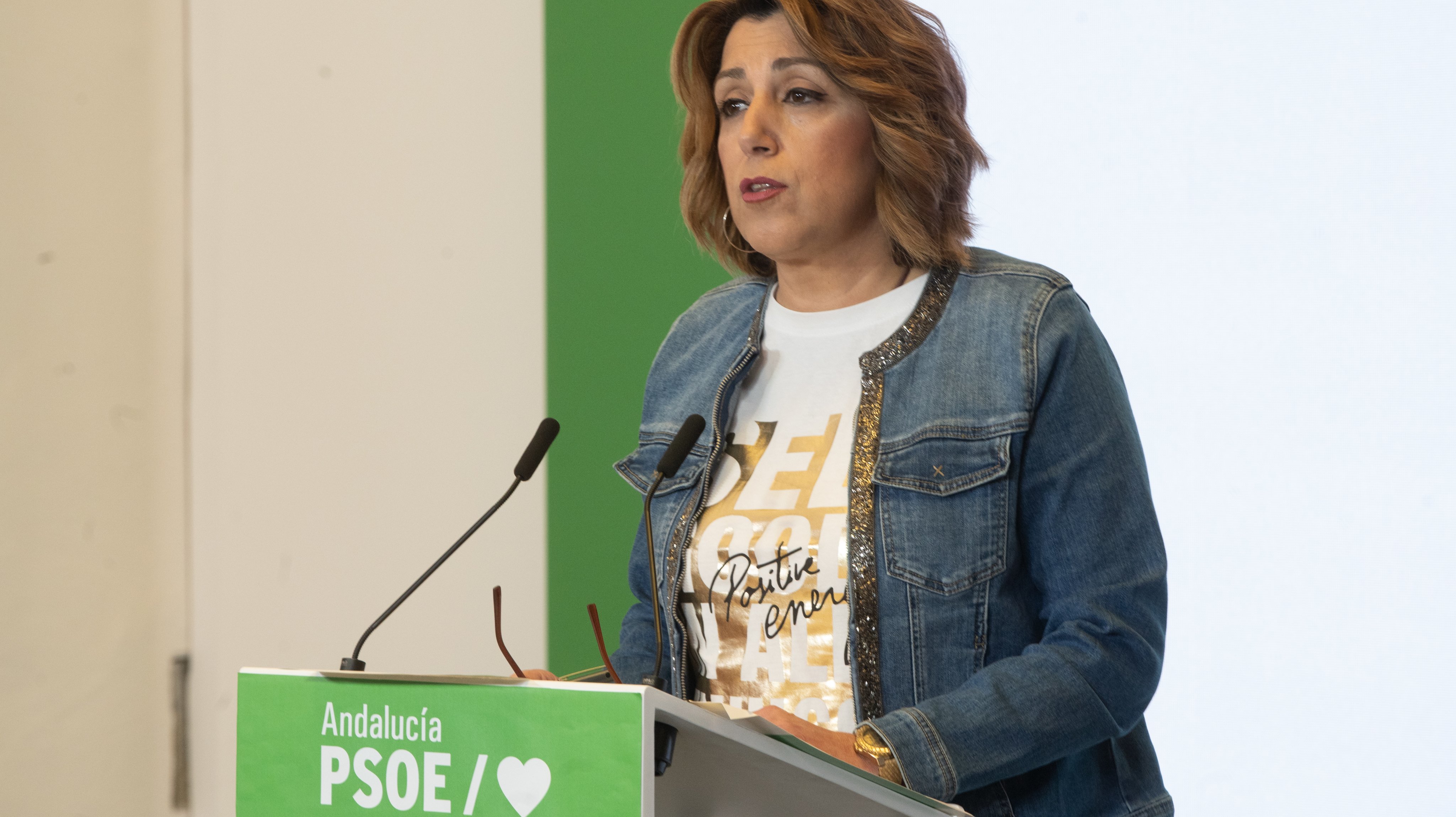 Susana Diaz, Offers A Press Conference On The Occasion Of The Meeting Of The Regional Executive Committee