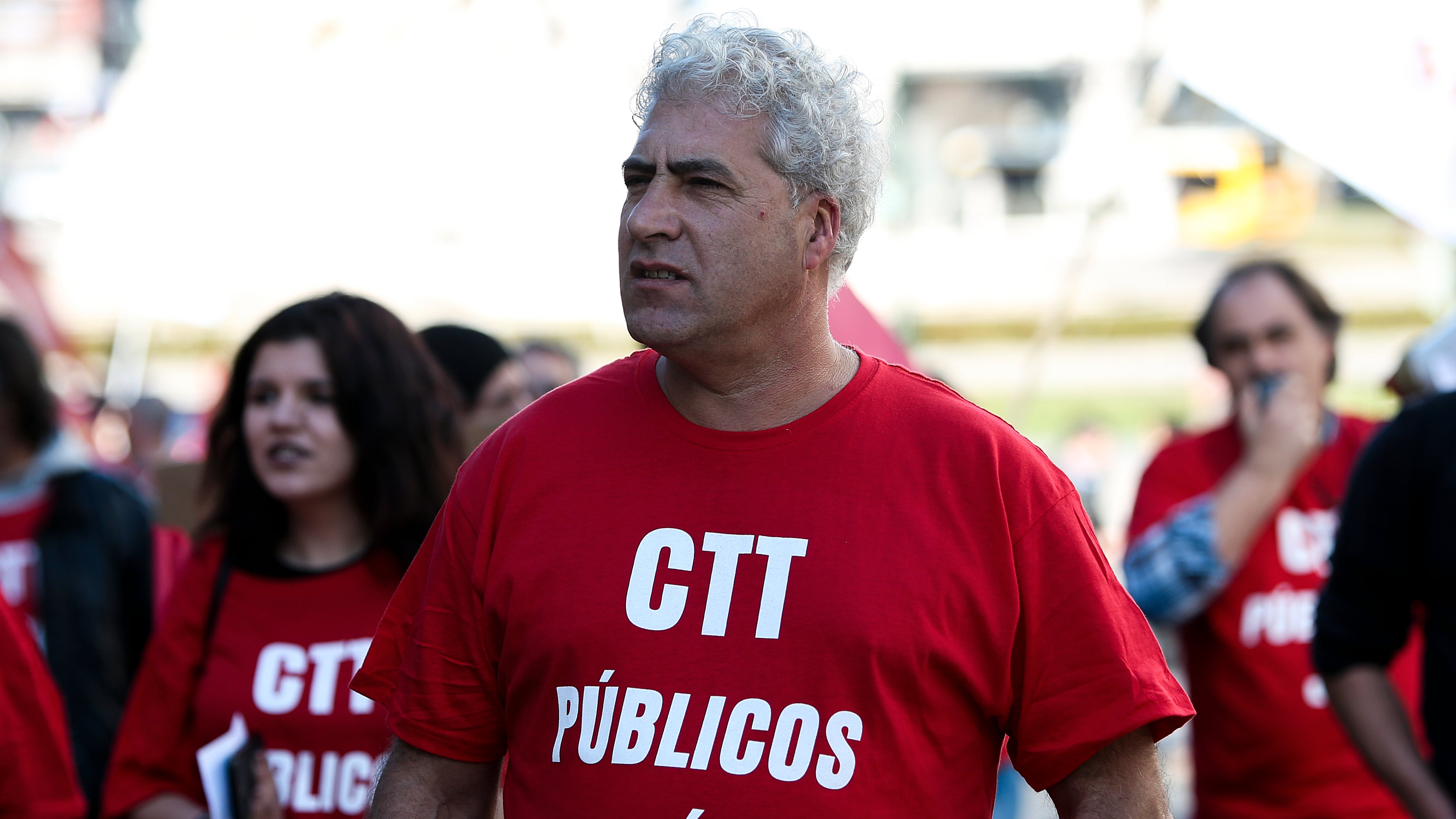 CTT workers protest in Lisbon