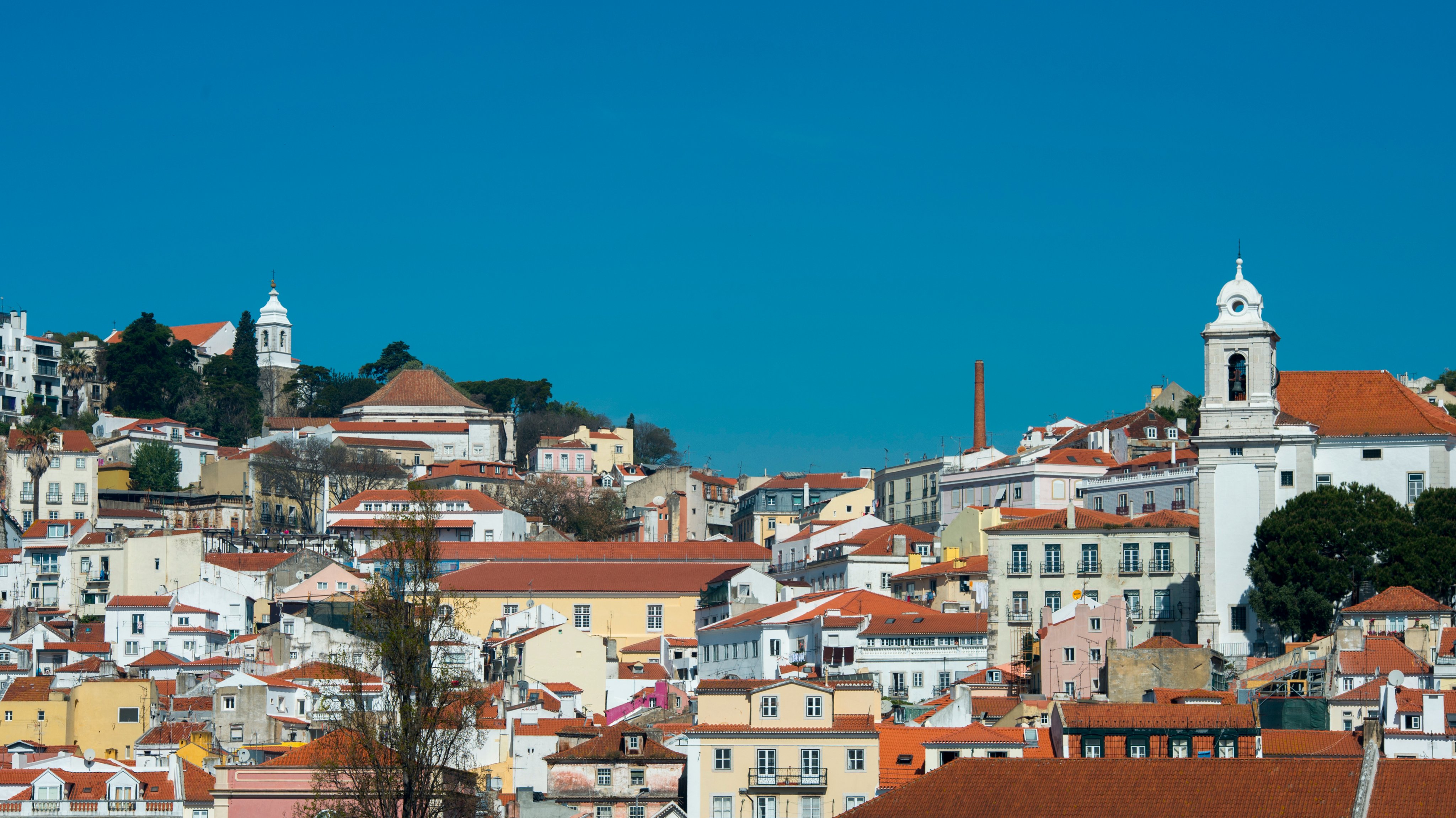 Uma vista da cidade de Lisboa