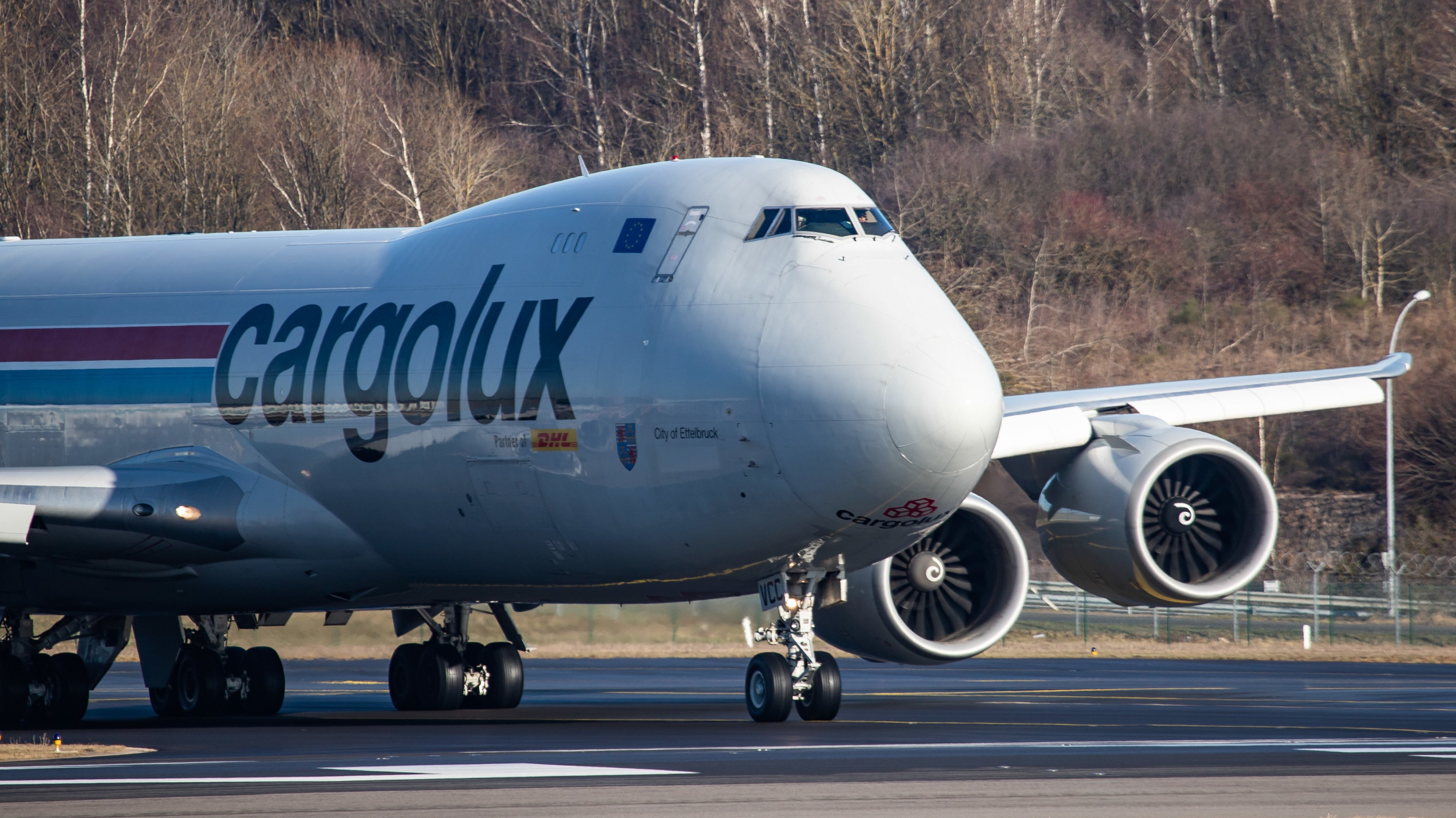 Uma avião da empresa Cargolux