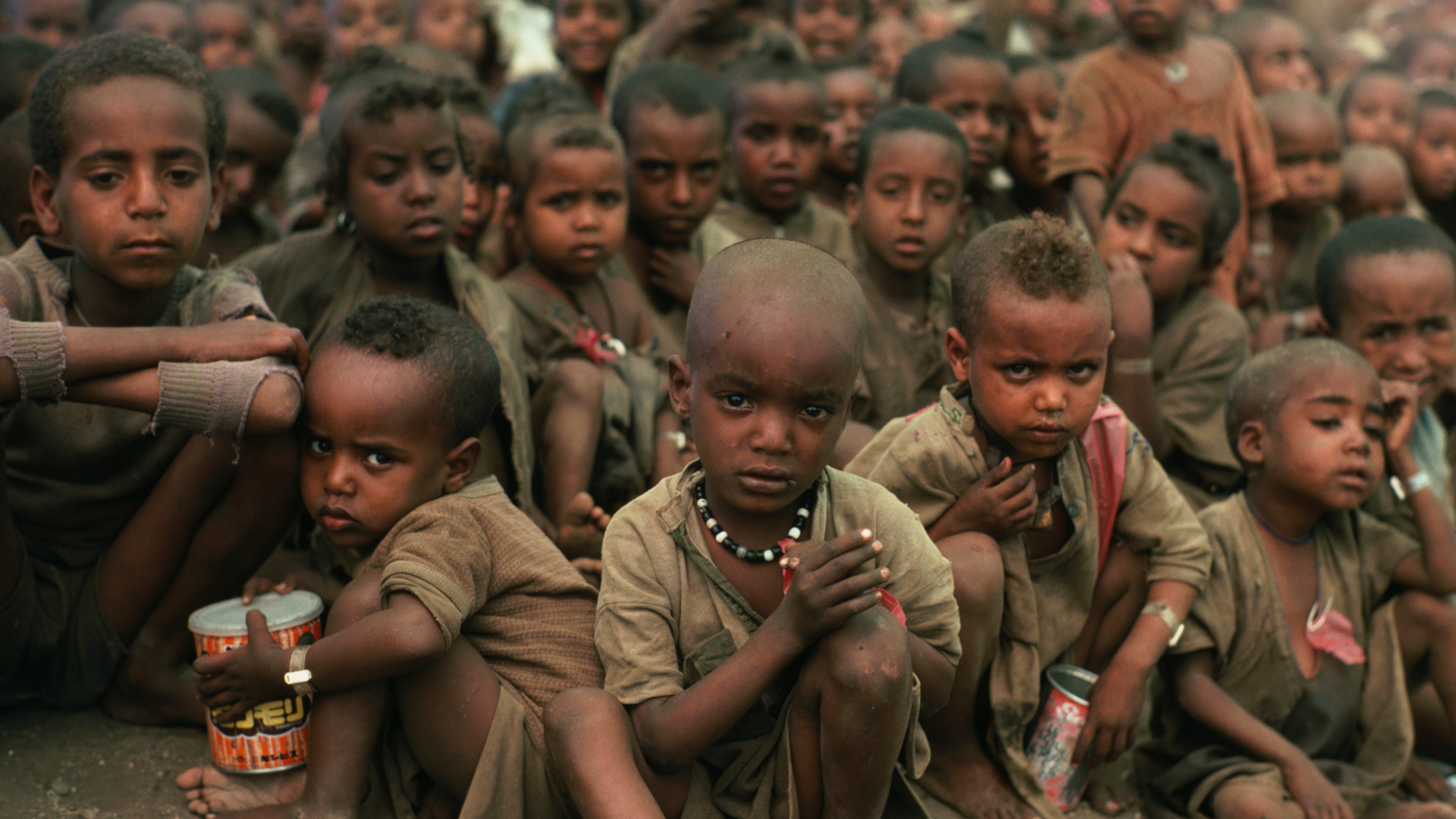 Refugee Children During Famine