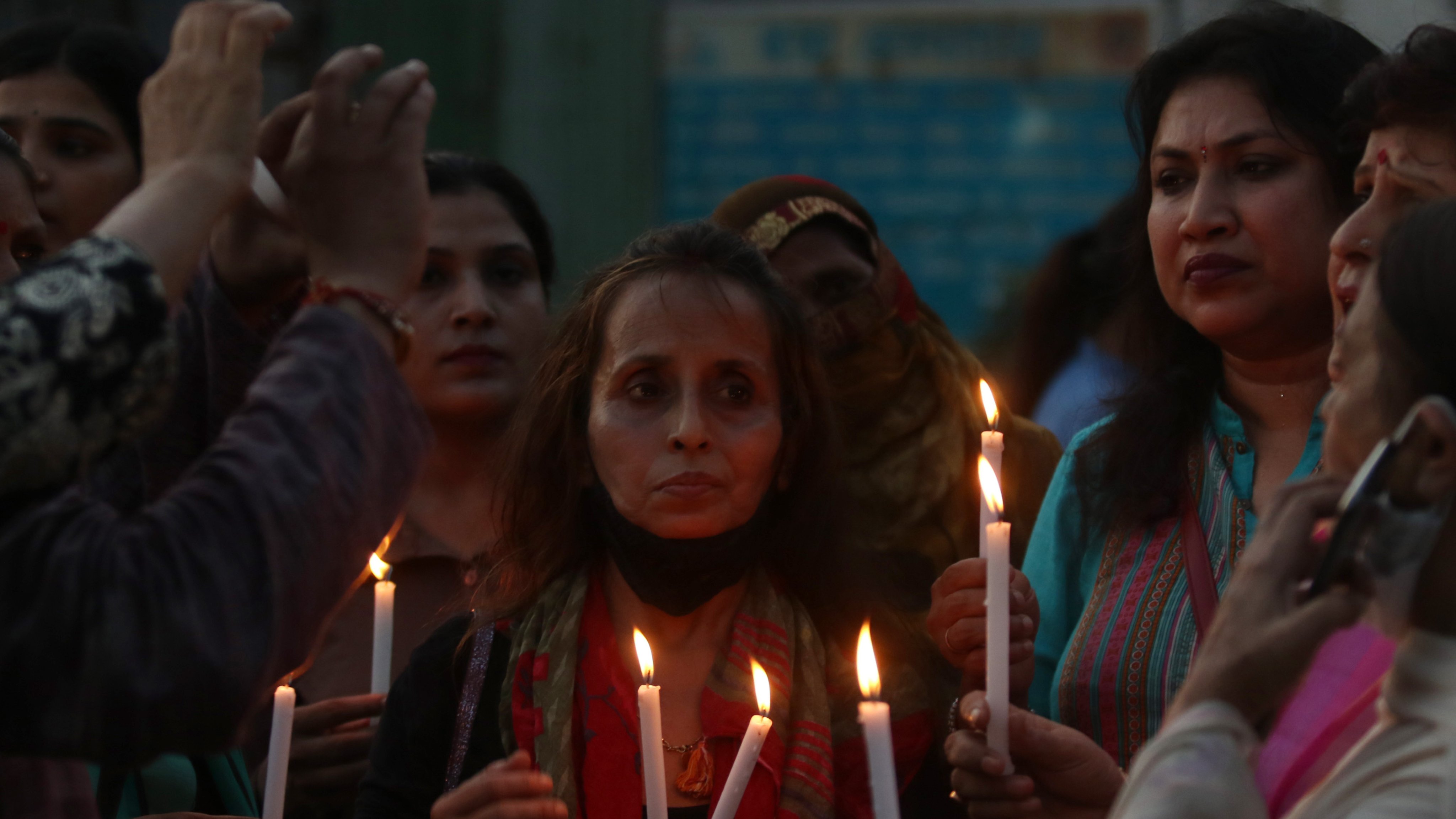 Protest in New Delhi against murder of young woman