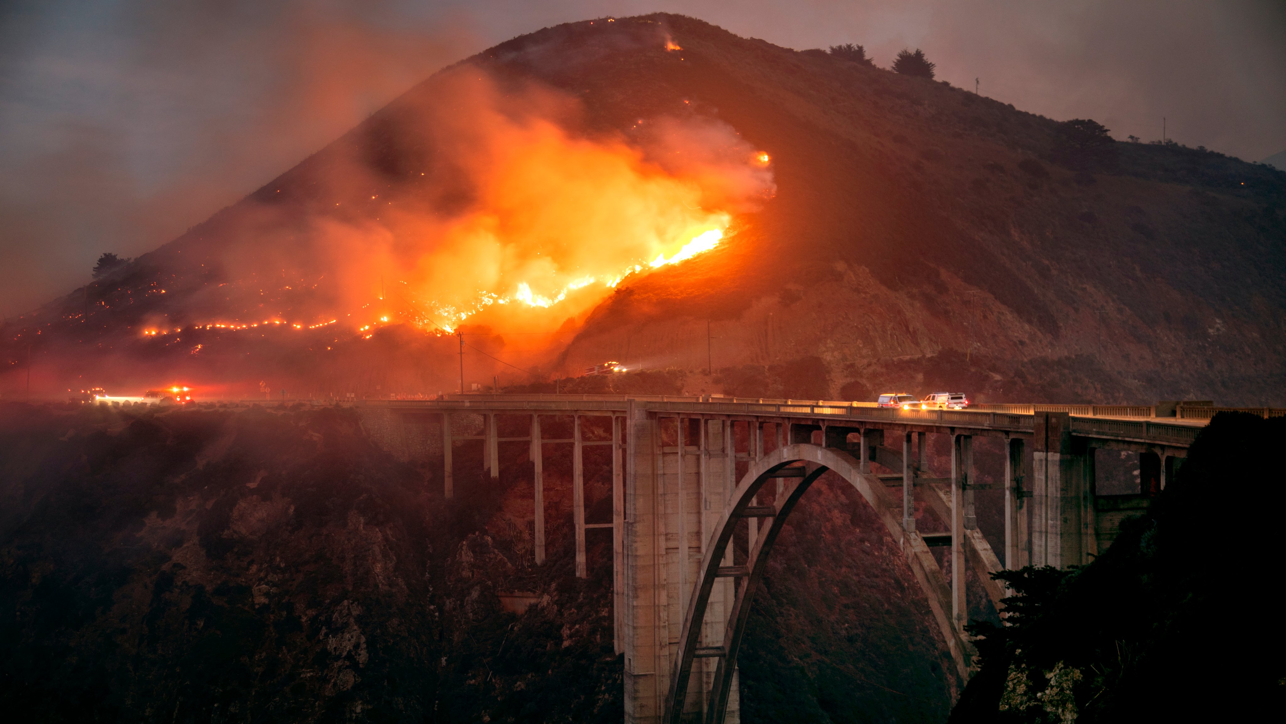 Incêndio em Big Sur, Califórnia (Estados Unidos)