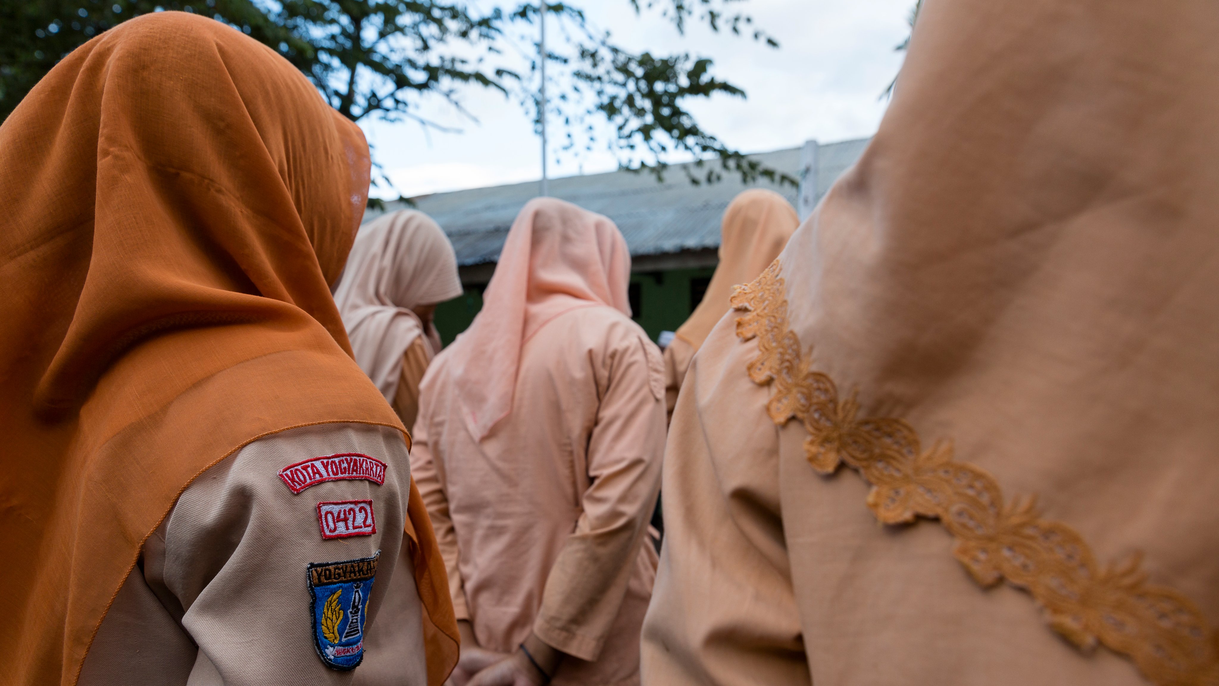 Um colégio islâmico na Indonésia