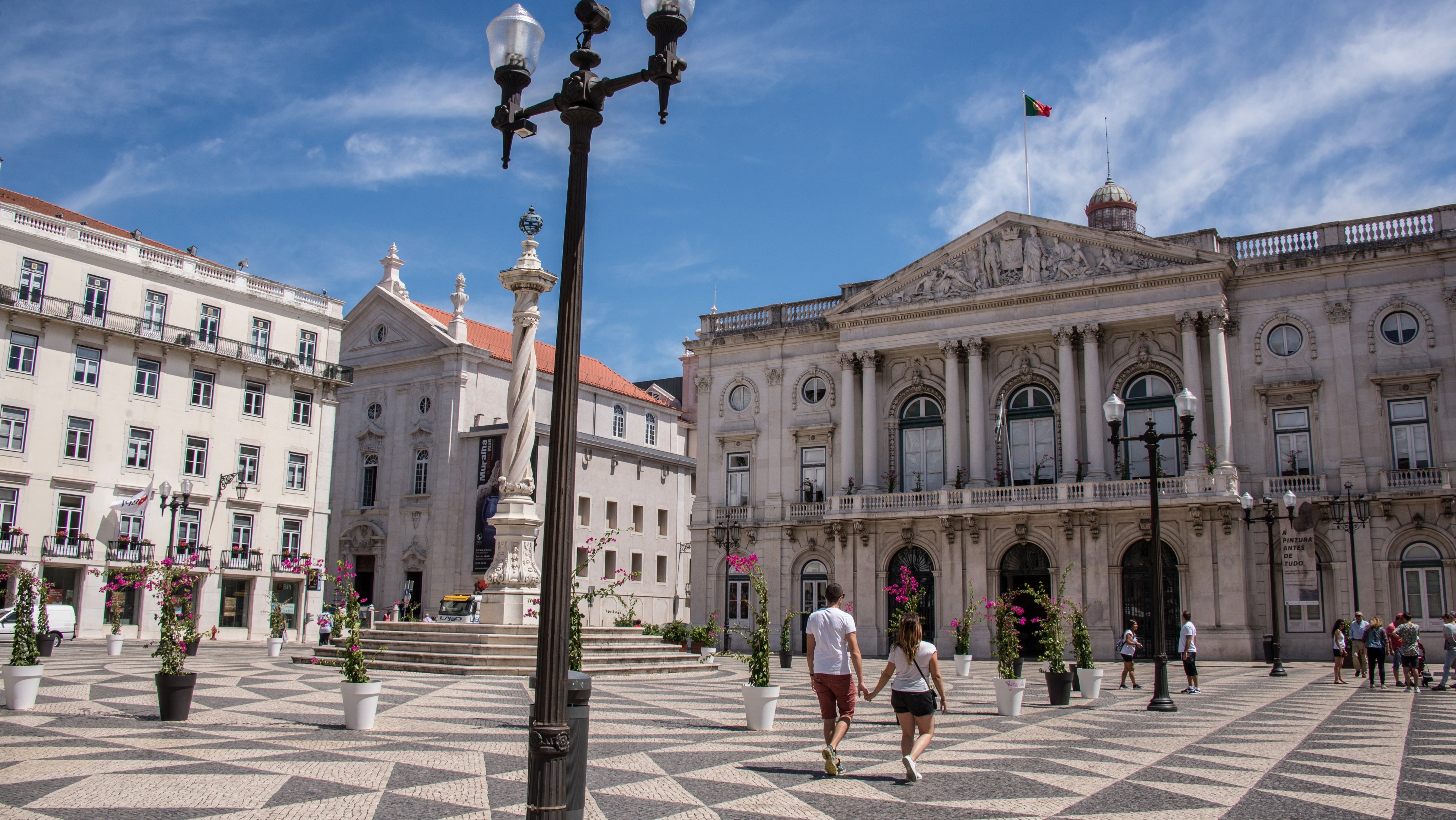Europe. Portugal. Lisbon. Baixa. Praca Do Municipio. City Hall