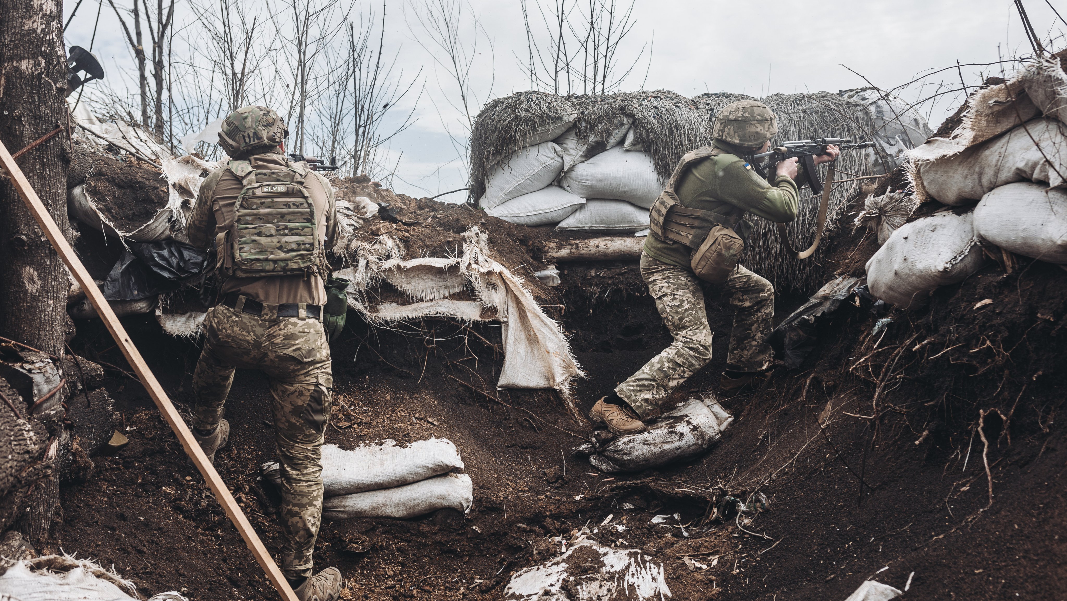 Ukrainian frontline in Donbass