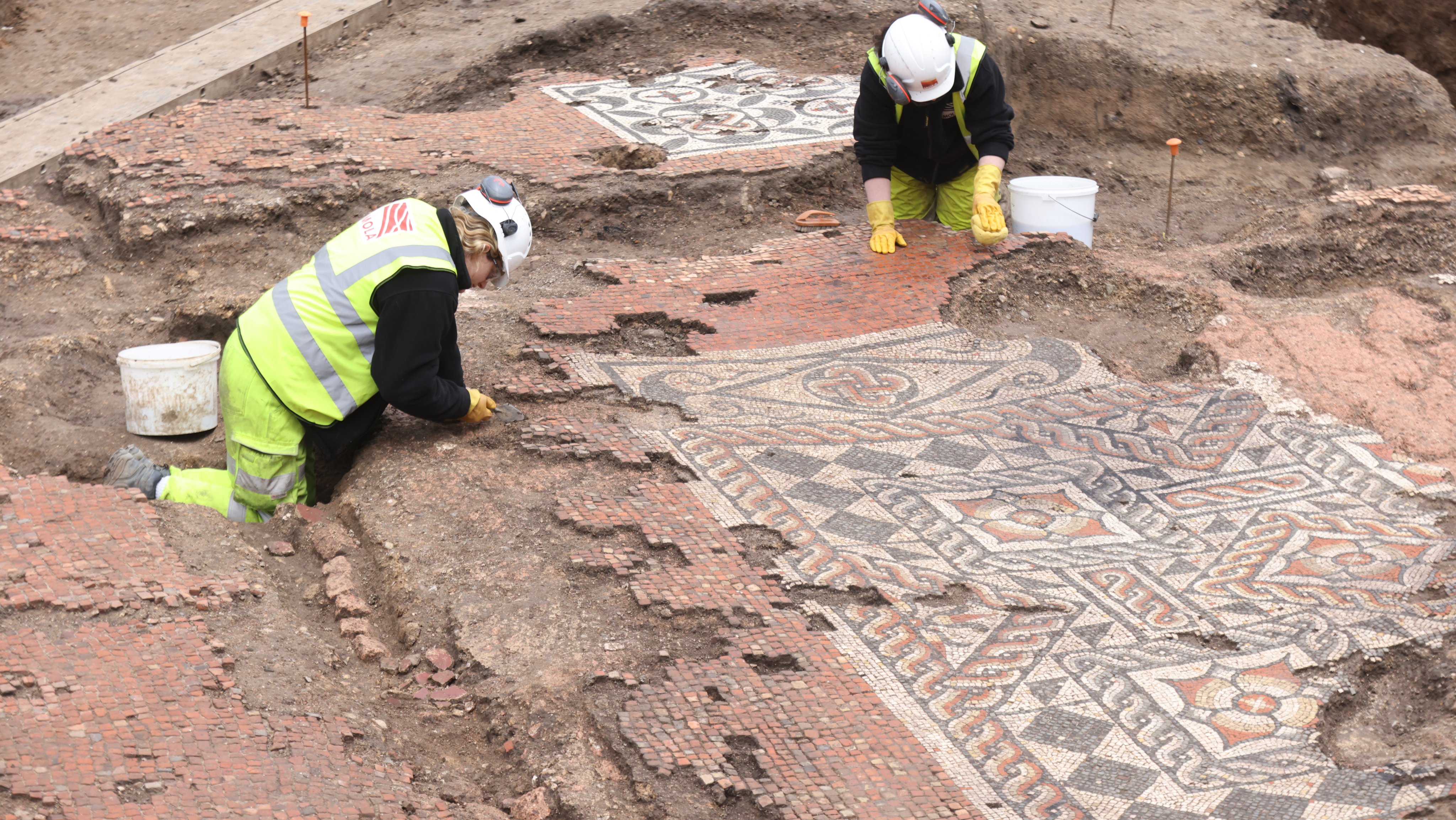 Um mosaico romano descoberto em Londres