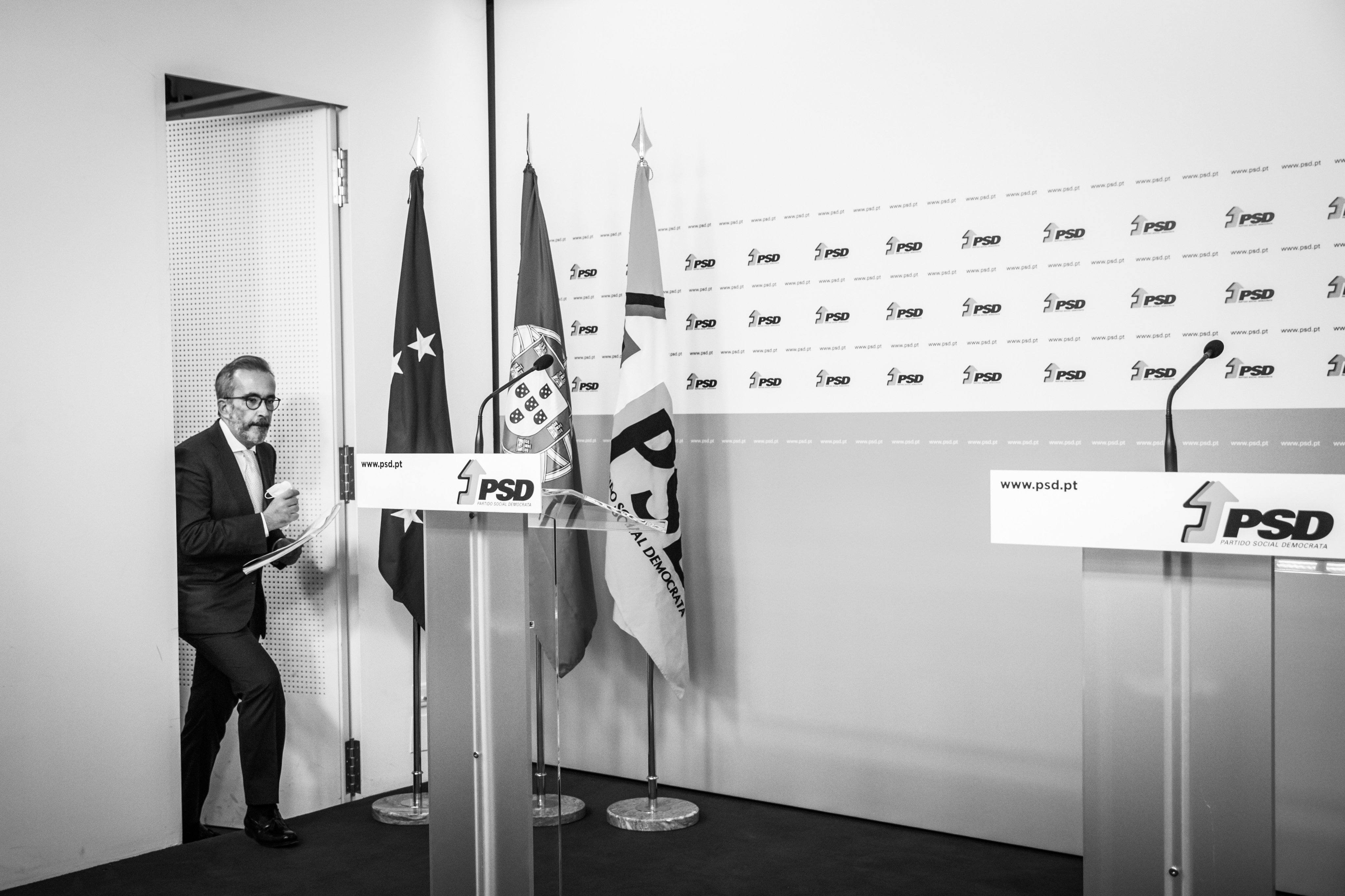 Apresentação oficial da candidatura de Paulo Rangel à presidência do Partido Social Democrata - PSD - na sede do partido. Lisboa, 22 de novembro de 2021. JOÃO PORFÍRIO/OBSERVADOR
