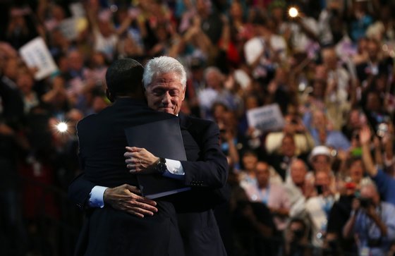 during day two of the Democratic National Convention at Time Warner Cable Arena on September 5, 2012 in Charlotte, North Carolina. The DNC that will run through September 7, will nominate U.S. President Barack Obama as the Democratic presidential candidate.