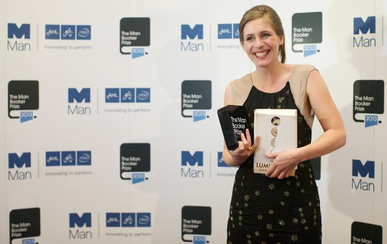 New Zealand author Eleanor Catton poses after winning the 2013 Man Booker Prize for Fiction for her book 'The Luminaries' in central London on October 15, 2013. AFP PHOTO/ANDREW COWIE        (Photo credit should read ANDREW COWIE/AFP/Getty Images)
