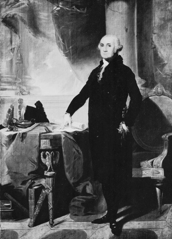 circa 1790:  George Washington (1732-1799), the 1st President of the United States of America.  (Photo by Three Lions/Getty Images)