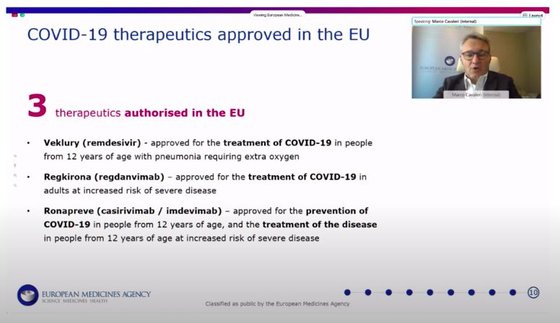 Tratamentos aprovados pela EMA contra a Covid-19