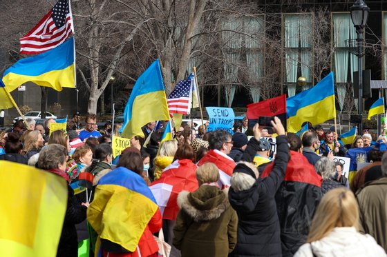 Ukrainian protest in NYC