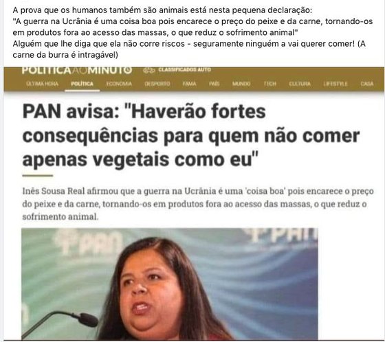 Fact check.  The PAN leader argued that the war in Ukraine “is it a good thing because it raises the price of fish and meat?”