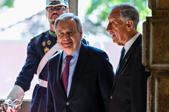 Portuguese President receives Secretary General of the United Nations Antonio Guterres