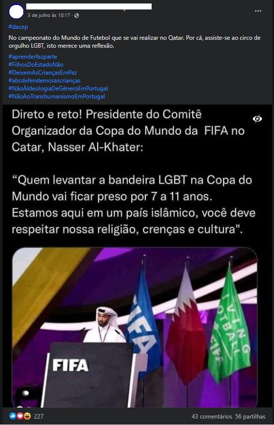 Fact check.  Prison sentence of seven to 11 years for displaying the LGBT flag at the World Cup in Qatar?