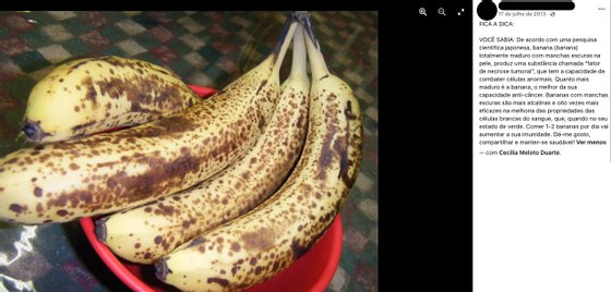 Fact check.  Does consuming ripe bananas help “fight abnormal cells” present in the body?