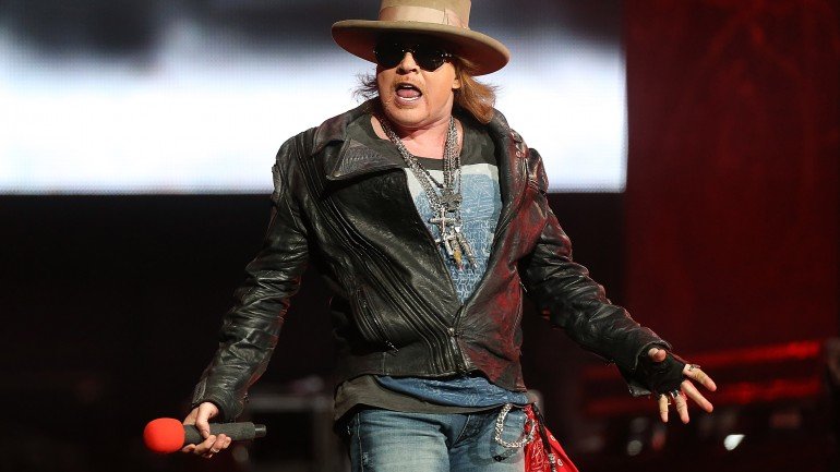 Axl Rose, dos Guns'n'Roses, tem a maior extensão vocal entre os cantores selecionados como os melhores de sempre