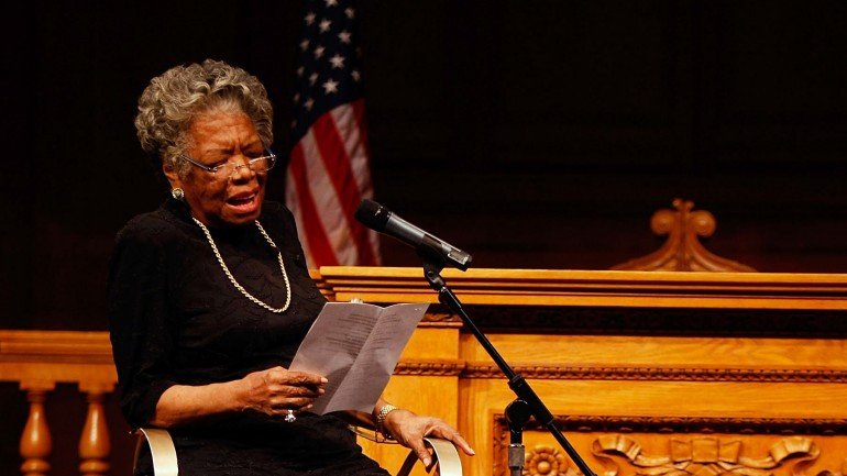 Maya Angelou foi uma das figuras mais marcantes do Movimento dos Direitos Civis nos Estados Unidos.